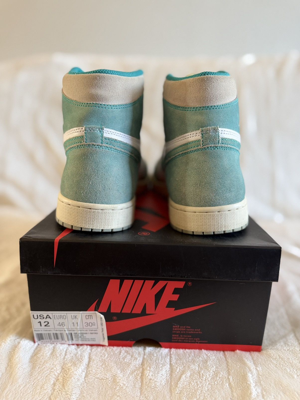 Nike Air Jordan 1 Retro Turbo Green Size 12 White 2019