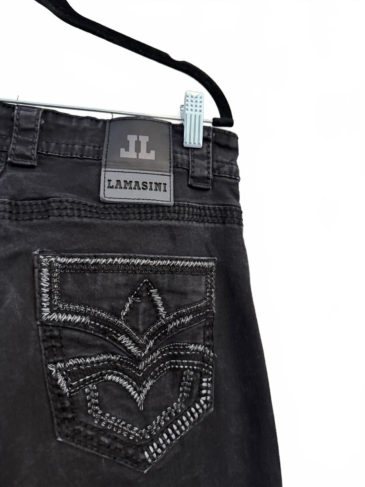 Other Lamasini Black Jeans Size 31/30 Size US 31 - 1 Thumbnail