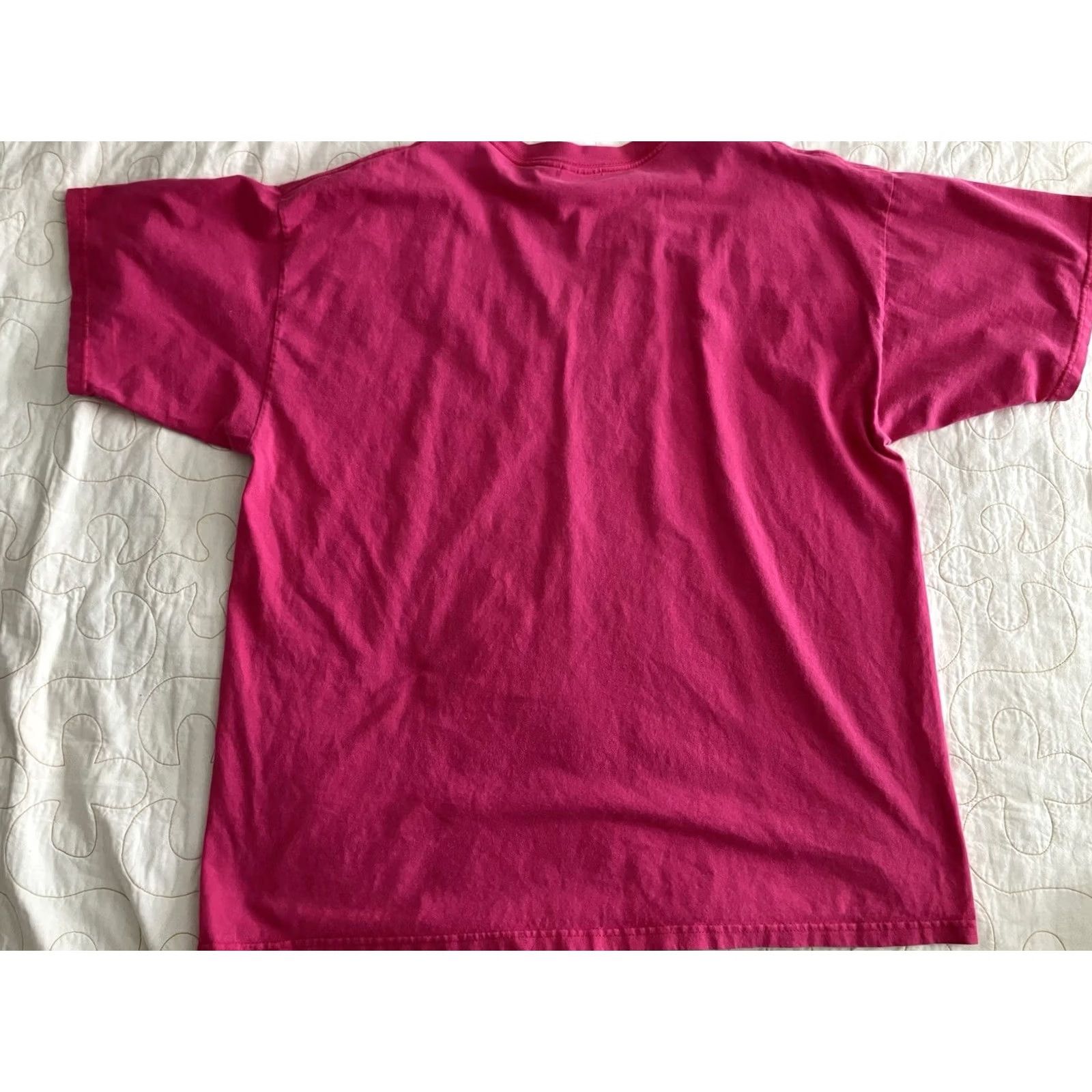 Disney VINTAGE Walt Disney World Mickey Mouse Embroidered Tee T Shirt Hot Pink XL 1990s Unisex Size US XL / EU 56 / 4 - 3 Thumbnail