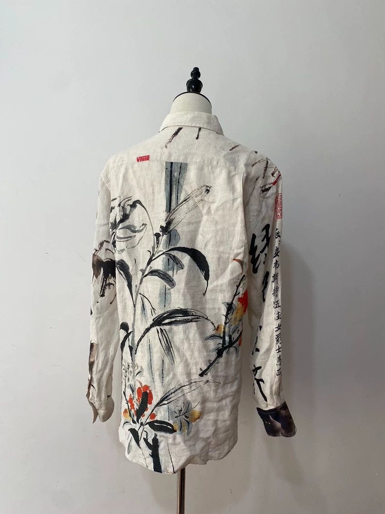 Vivienne Westwood Vivienne Westwood Green economy ink painting shirt Size M / US 6-8 / IT 42-44 - 5 Thumbnail