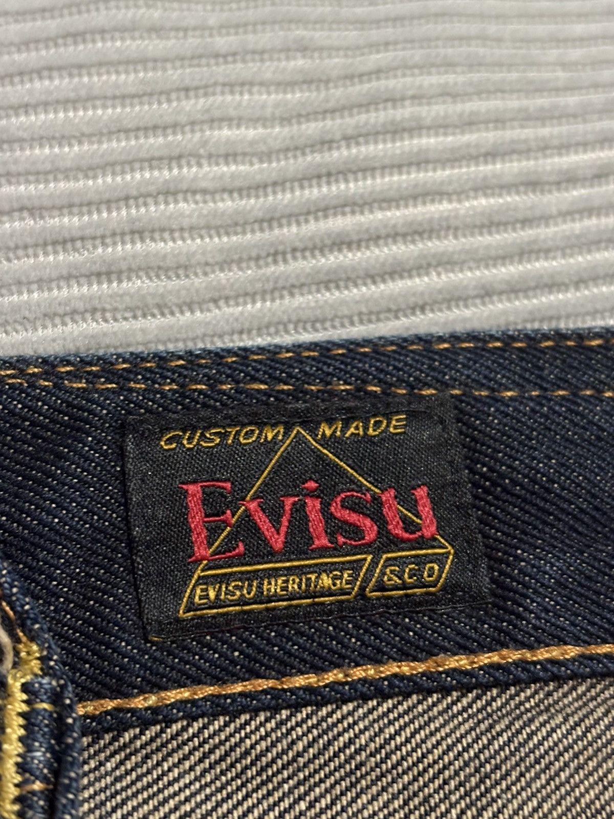 Evisu 29 Evisu Lot 2017 Selvedge Denim Logo Print Jeans Japanese Size US 29 - 6 Thumbnail