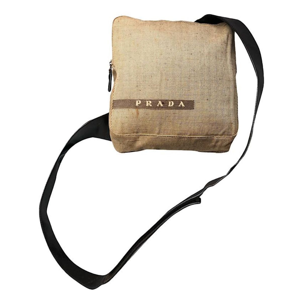 Prada Beige Cotton Handbag Size ONE SIZE - 1 Thumbnail
