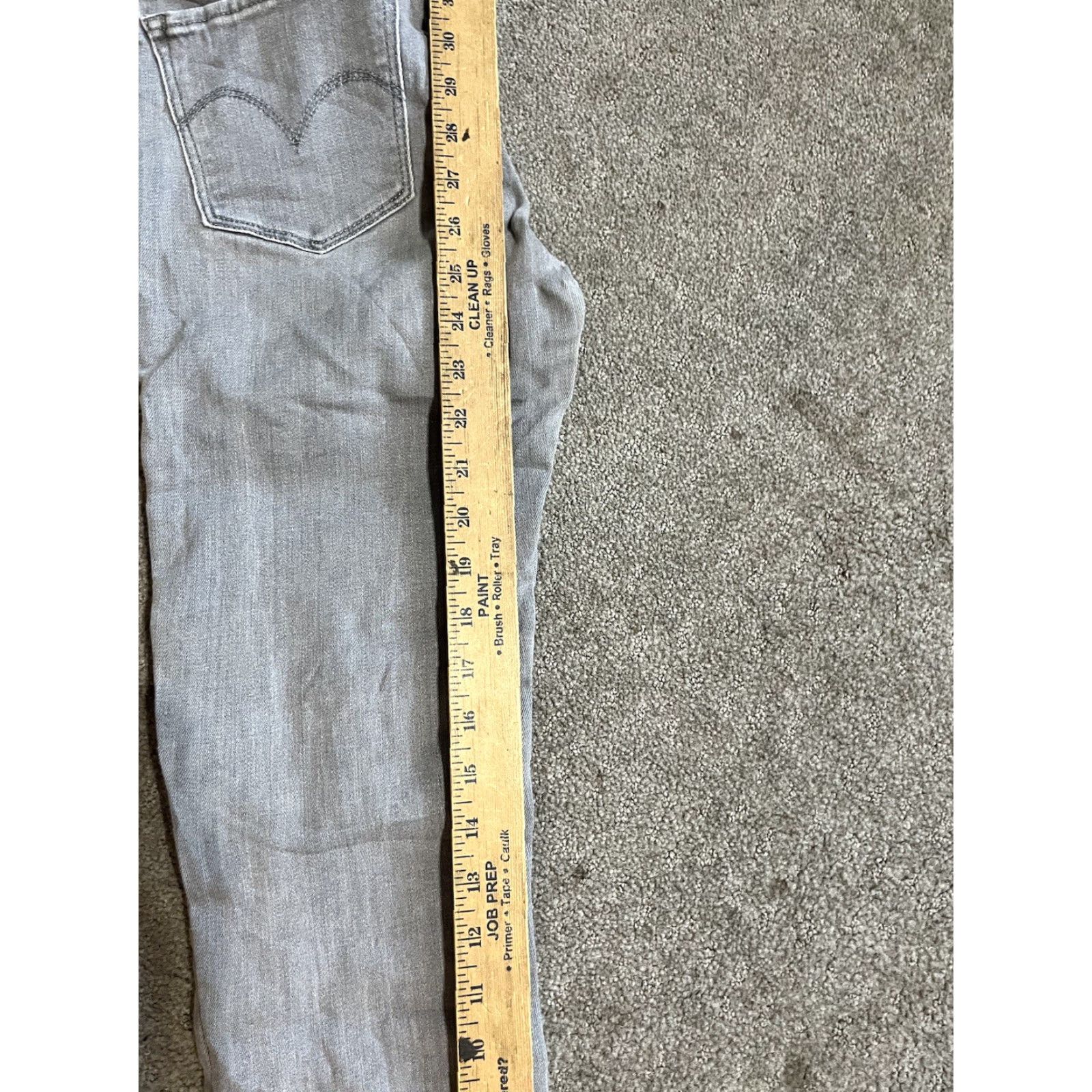 Levi's Levi's Jeans Womens 27x25 Gray 720 Super Skinny Stretch Denim Casual Jeans Skinny Pocket Size 27" / US 4 / IT 40 - 7 Thumbnail