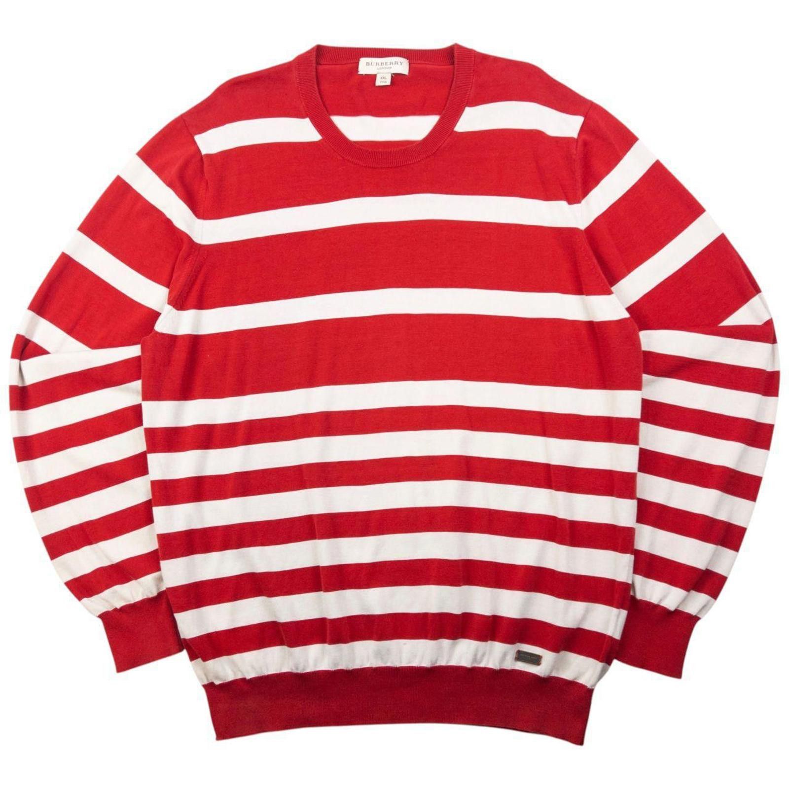 Burberry Vintage Burberry Striped Jumper Size XL Size US XL / EU 56 / 4 - 1 Thumbnail