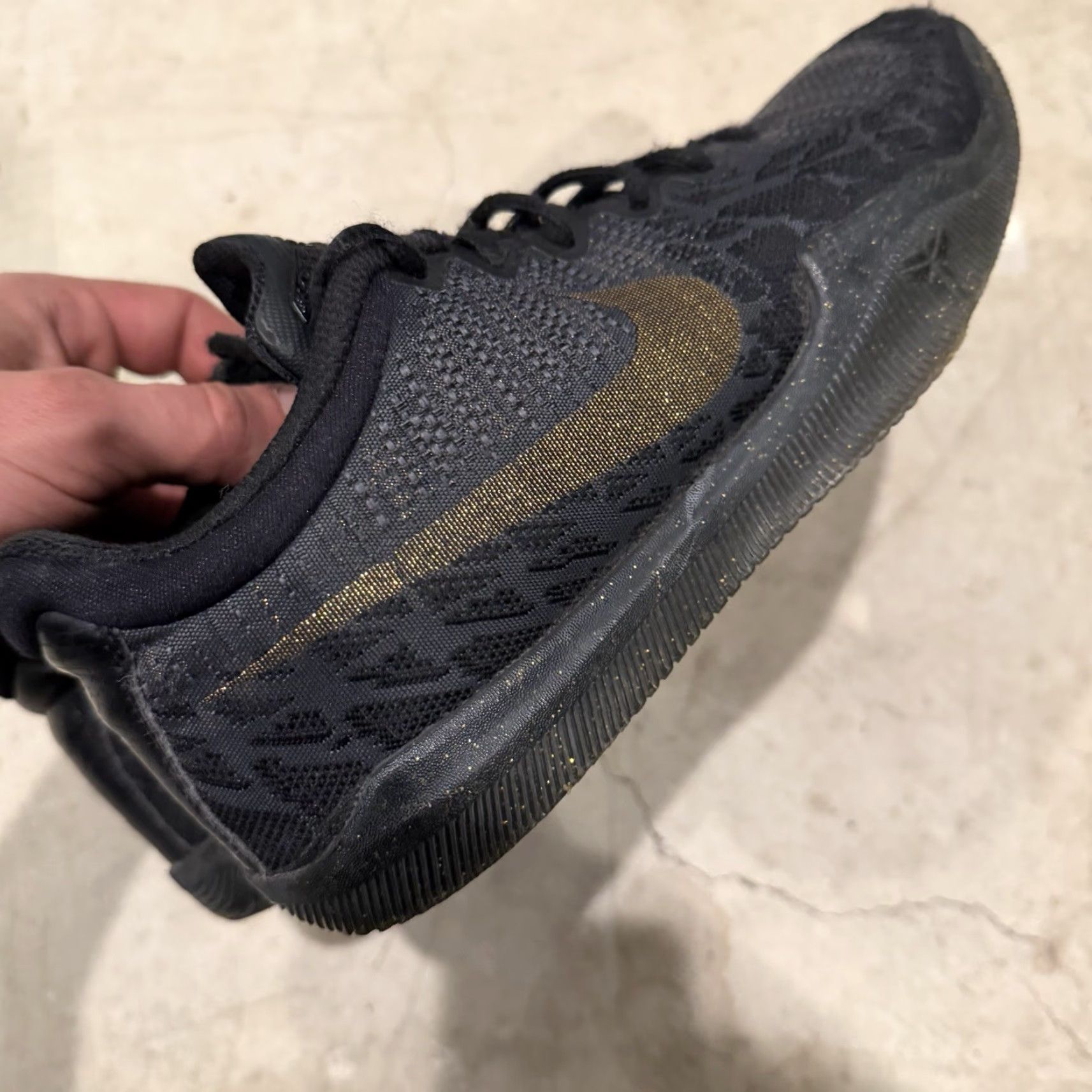 Nike VINTAGE Nike Kobe Mamba Rage Gold Stars 908972-099 Mens Size 7.5 Black Size US 8 / EU 41 - 7 Thumbnail