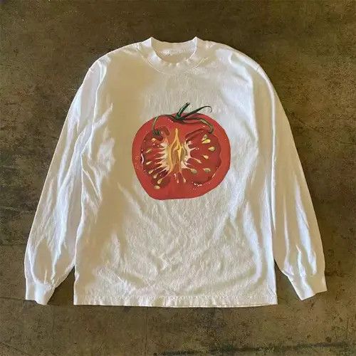 VIBE Street casual retro tomato print long sleeve t-shirt Size US M / EU 48-50 / 2 - 1 Thumbnail
