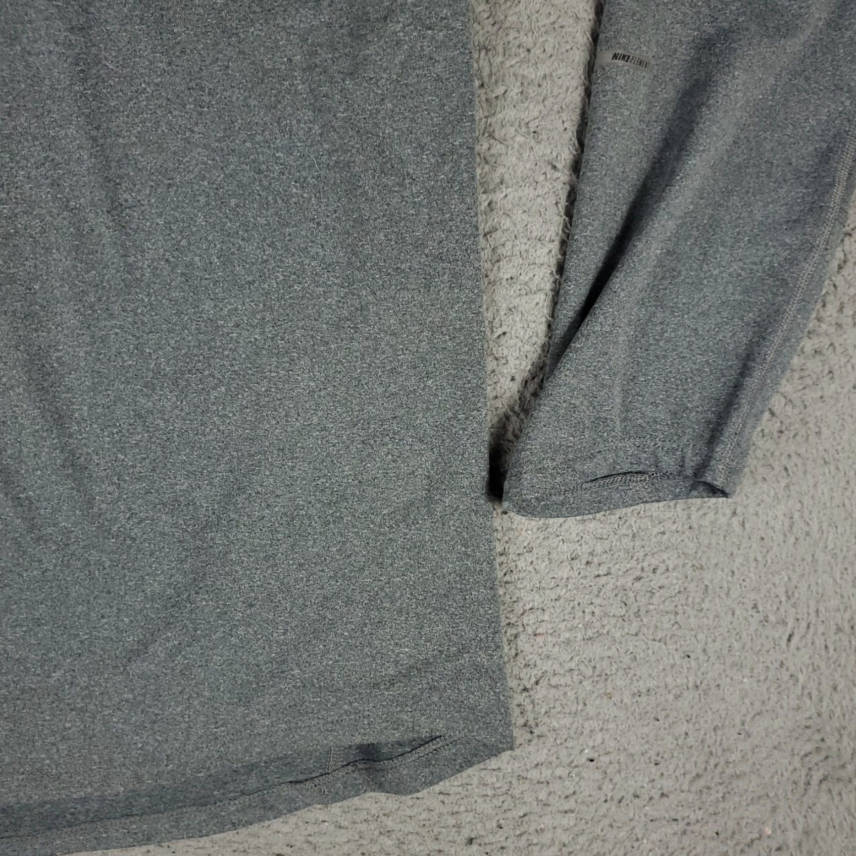 Nike Nike Mens T Shirt XL Gray 1/4 Zip Pullover Long Sleeve Golf Activewear Casual Modern Sports Nike Dri-Fit Mens XL Gray long sleeve pullover 1/4 zip Size US XL / EU 56 / 4 - 4 Thumbnail