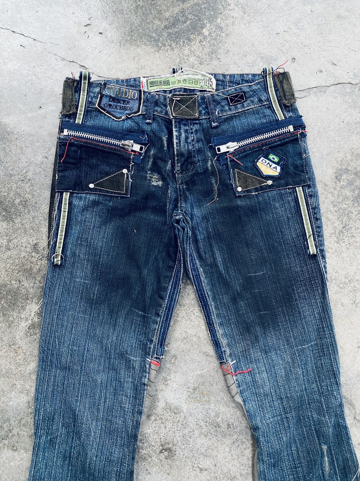 Vintage Vintage Produto No Brasil DNA Distressed Denim Pants Size US 32 / EU 48 - 3 Thumbnail