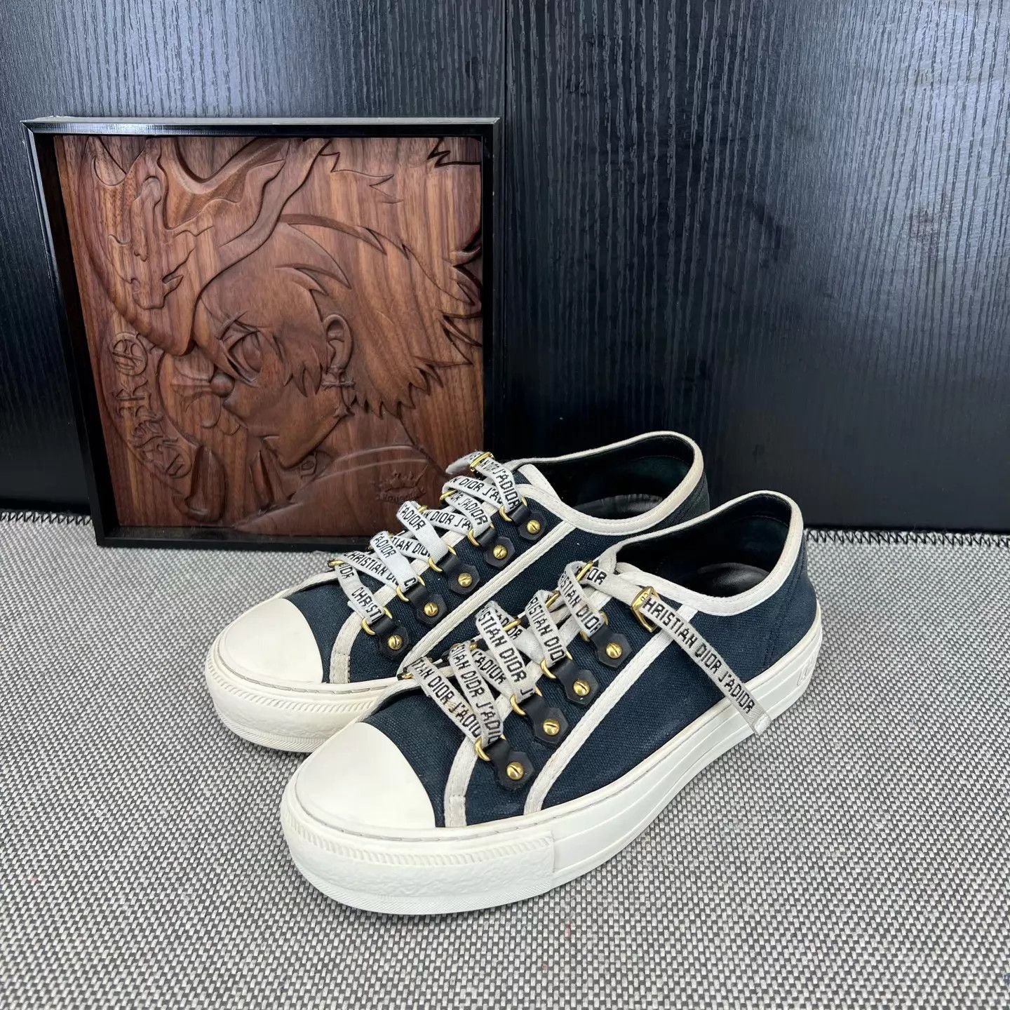 Dior DIOR Walk'n'Dior Black & White Sneaker 36 With Box Size US 5.5 / IT 35.5 - 1 Thumbnail