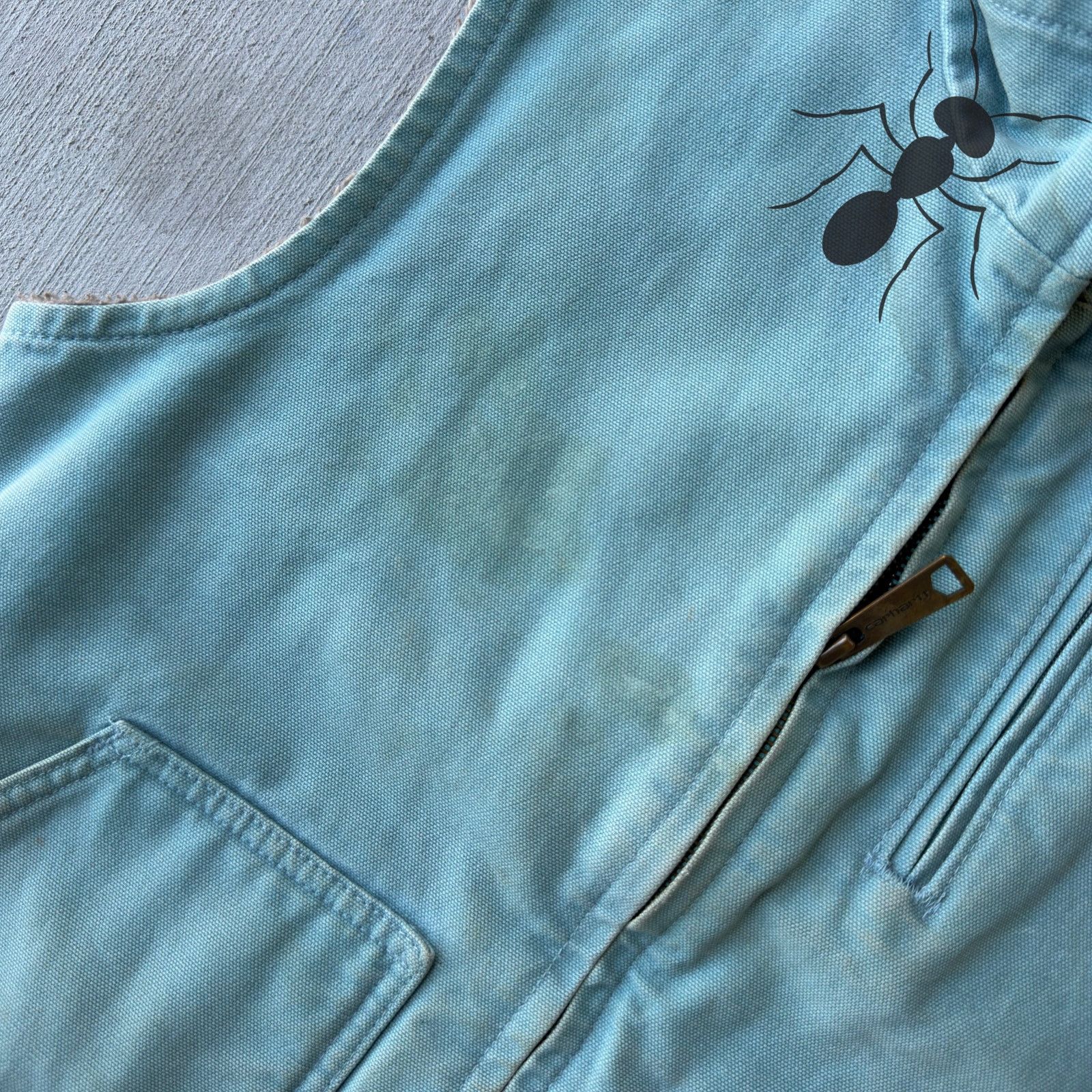 Carhartt × Vintage Carhartt WOMENS WV001 light blue work wear vest Size US S / EU 44-46 / 1 - 3 Thumbnail