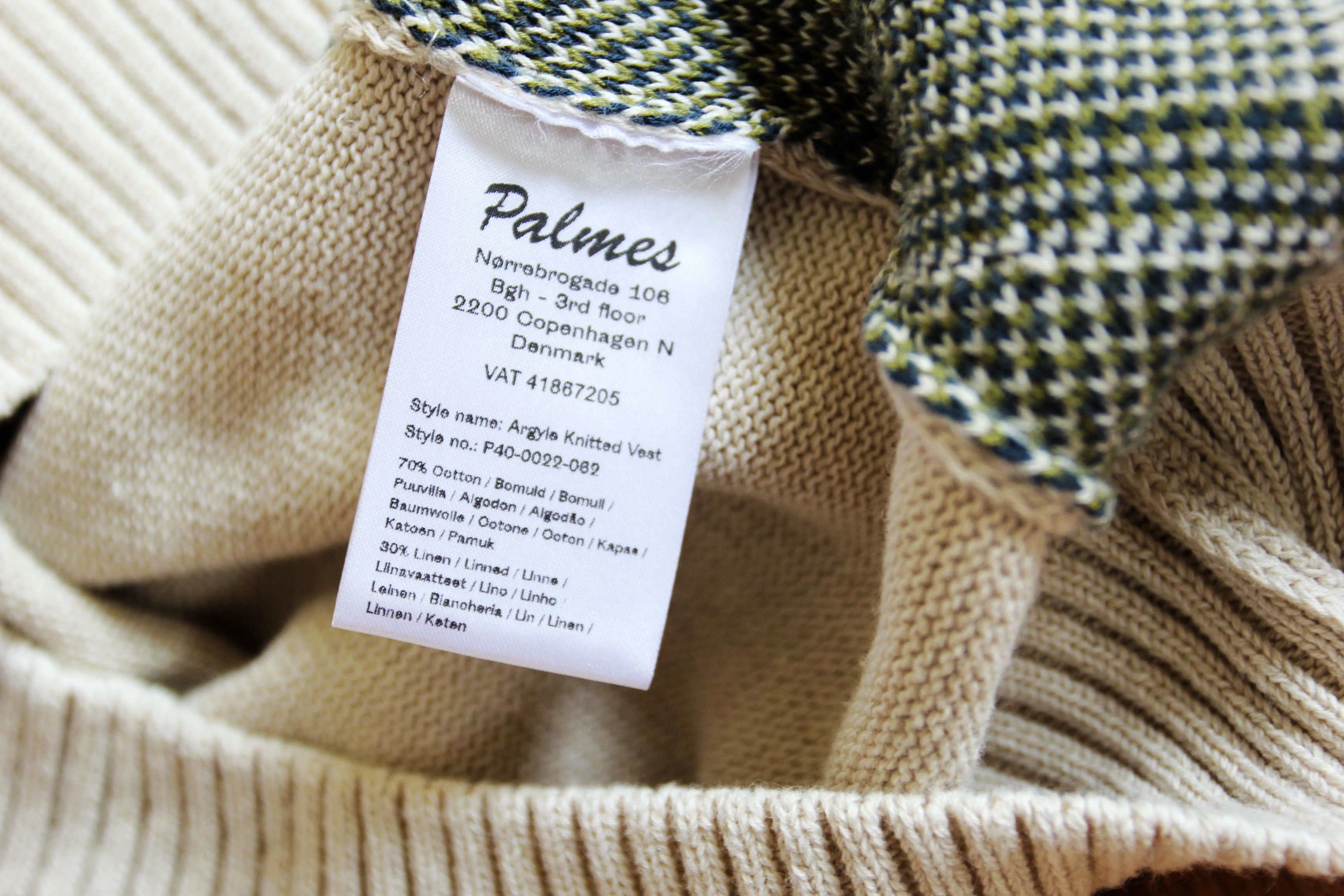 Palmes BNWT SS25 PALMES ARGYLE KNITTED VEST S Size US S / EU 44-46 / 1 - 9 Thumbnail