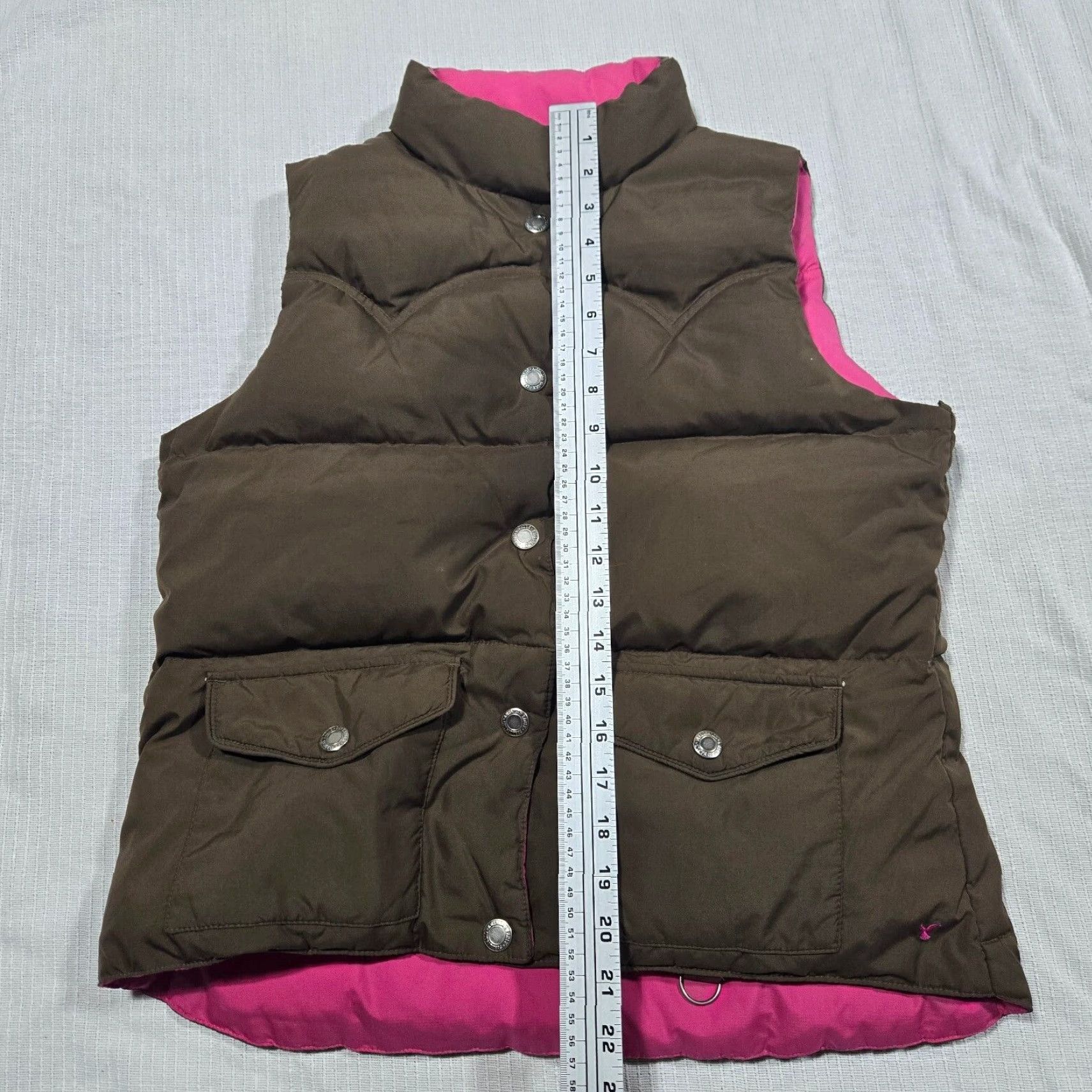 American Eagle Outfitters American Eagle Outfitters Vest Womens Medium Brown Full Zip Mock Neck Pockets Casual Softshell Size M / US 6-8 / IT 42-44 - 6 Thumbnail