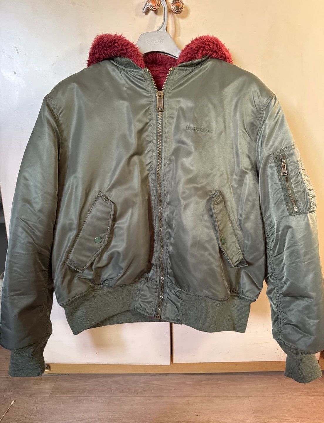 Supreme Faux Fur Reversible MA-1 ALPHA L