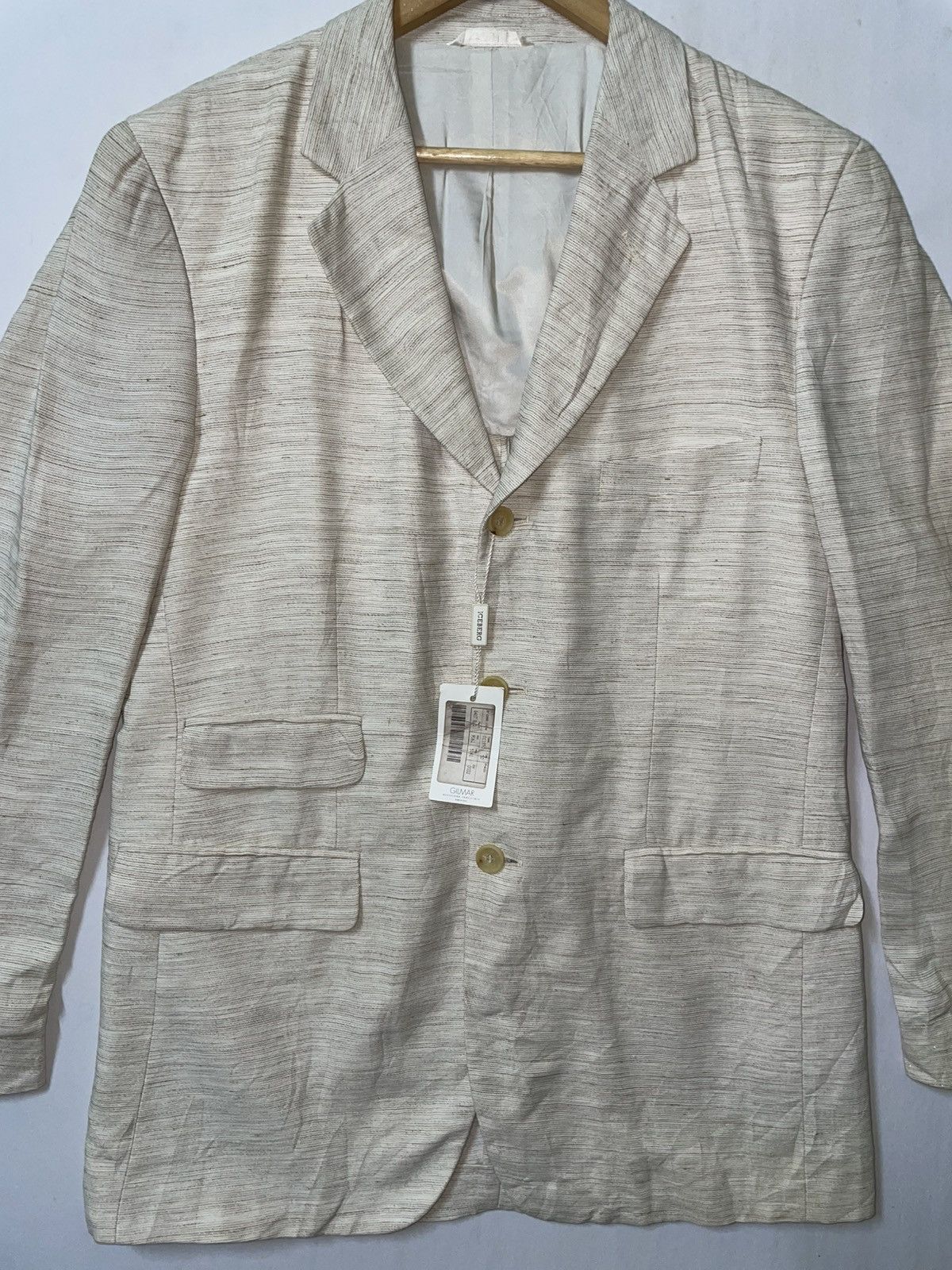 Iceberg Gilmar Iceberg Linen Blazer Jacket New with Tags $803 Size US L / EU 52-54 / 3 - 3 Thumbnail