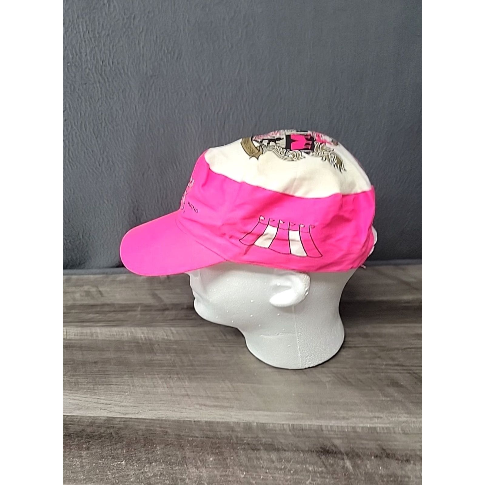 Pinko Circus Circus Hat Mens SnapBack Adjustable Baseball Cap Pink Painter Cap Las Vegas Reno Hotel Casino Front Patch Size ONE SIZE - 3 Thumbnail