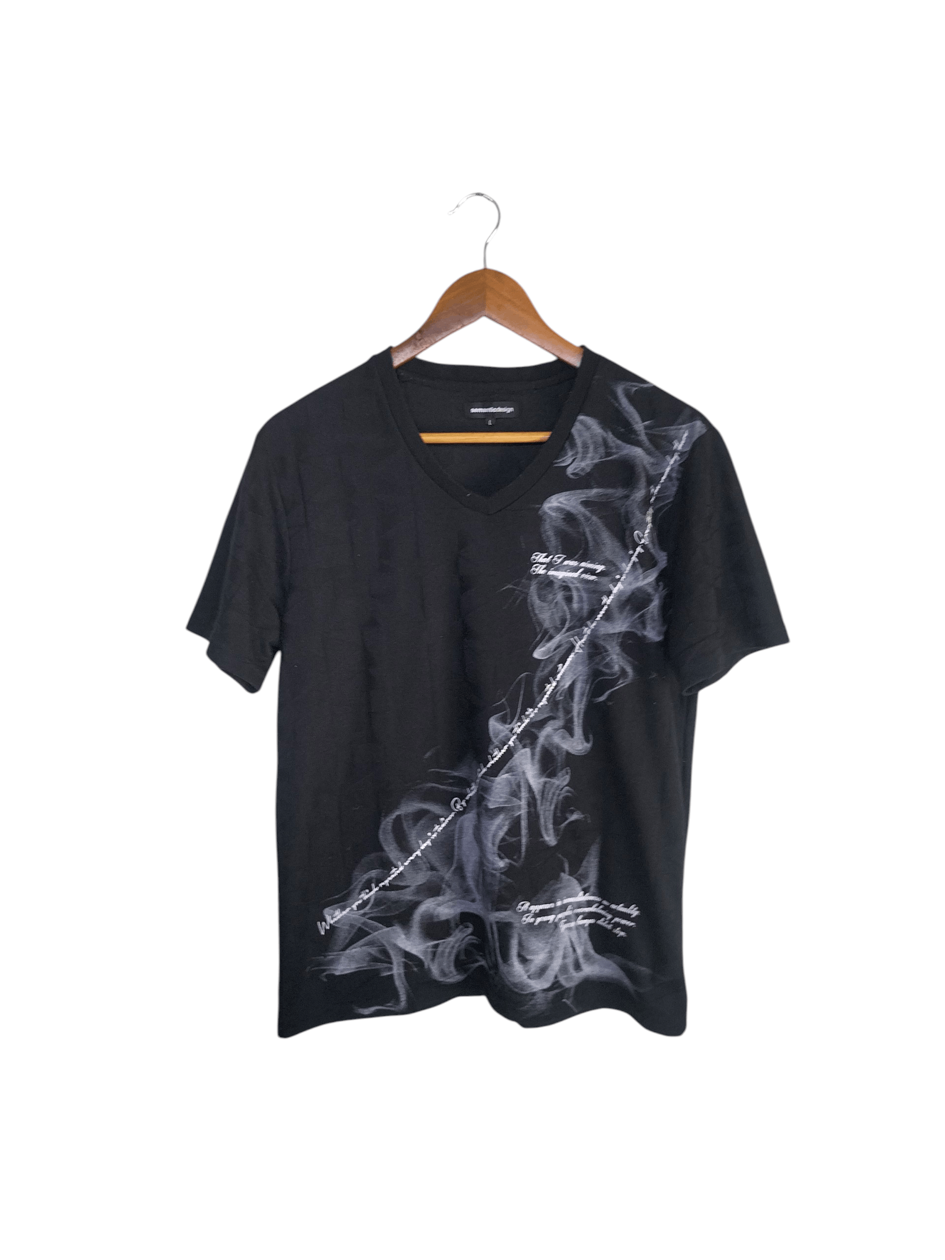semanticdesign Semantic design smoke poems v-neck tshirt Size US M / EU 48-50 / 2 - 1 Thumbnail