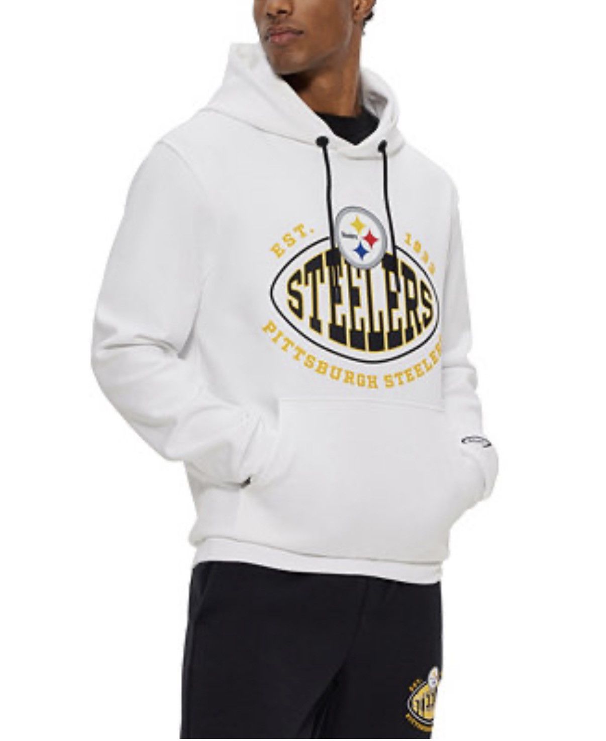 Hugo Boss Boss x NFL Pittsburgh Steelers White Hooded Sweater Size XL. Size US XL / EU 56 / 4 - 1 Thumbnail