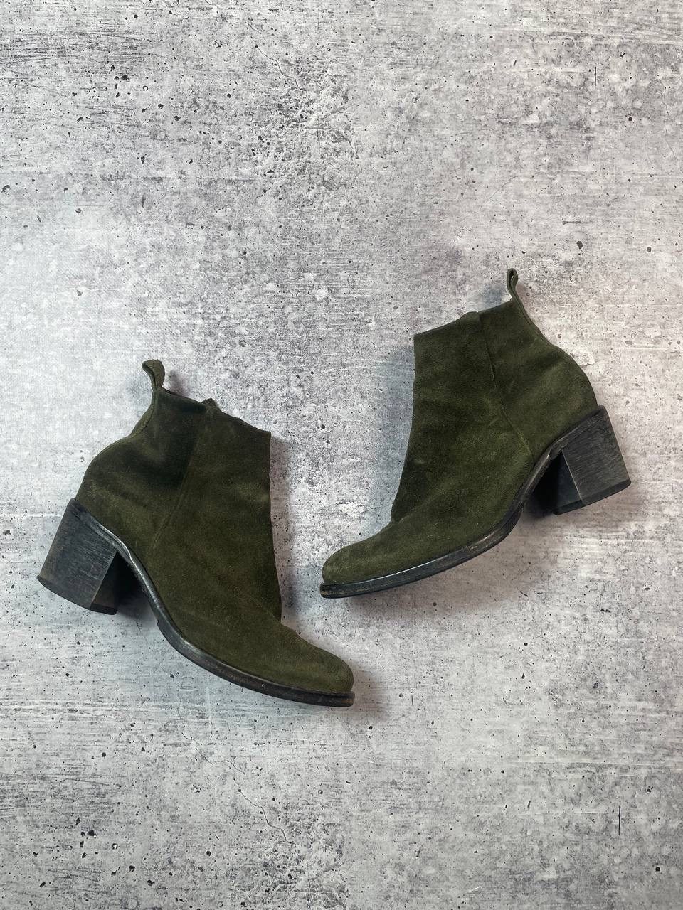 Diesel Vintage 00s Diesel Suede Ankle Boots Shoes Y2K Size US 7 / IT 37 - 2 Thumbnail