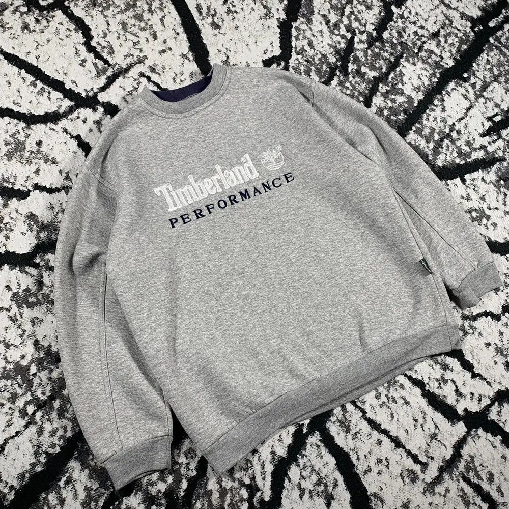 Timberland Vintage 90’s Timberland Embroidered Big Logo Sweatshirt Size US M / EU 48-50 / 2 - 2 Thumbnail