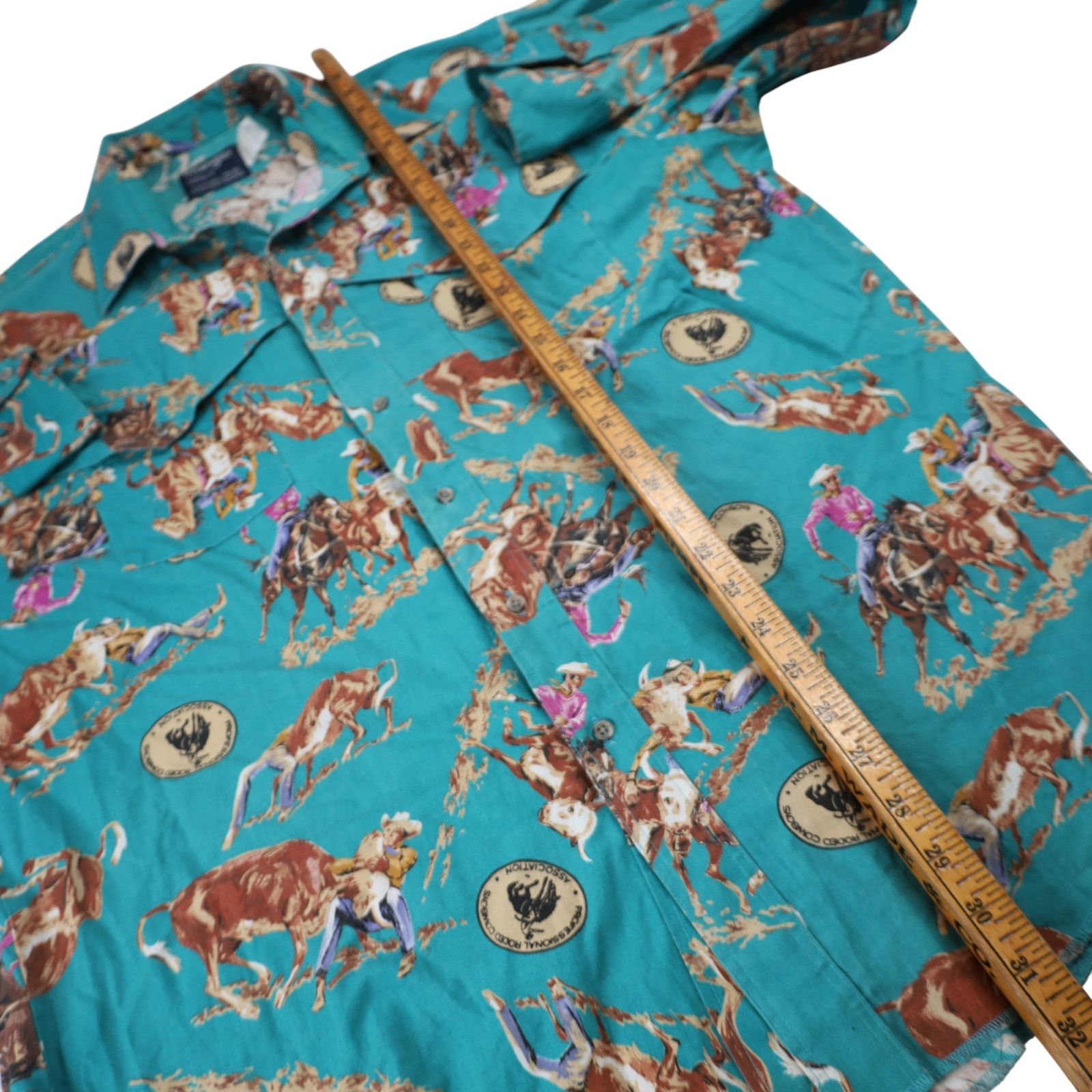 Vintage × Wrangler VTG Wrangler Professional Rodeo Cowboys Assn Shirt Size US XL / EU 56 / 4 - 12 Thumbnail