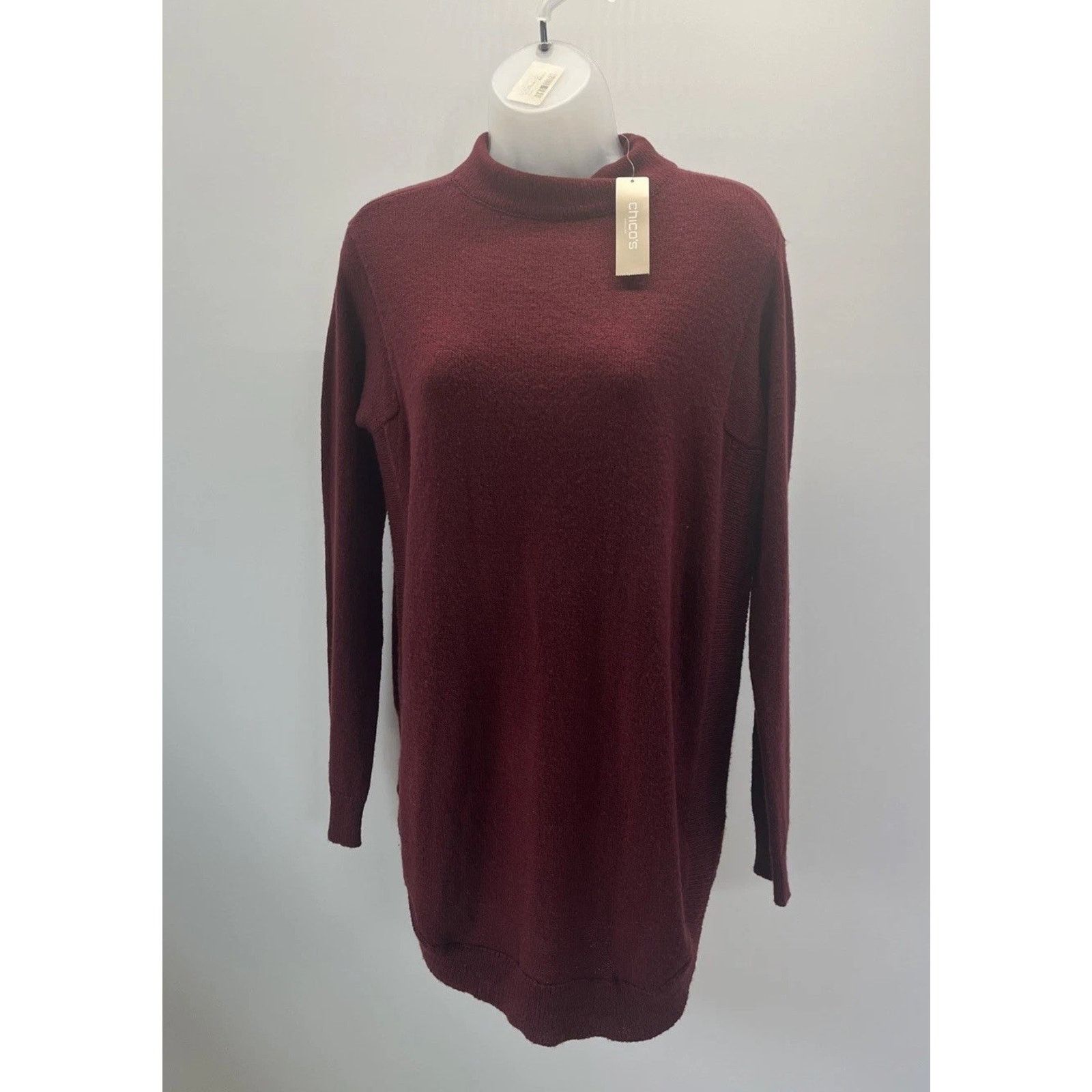 Chicos NWT Chico's Womens Sz 0 Knit Turtleneck Pullover Sweater Size S / US 4 / IT 40 - 3 Thumbnail