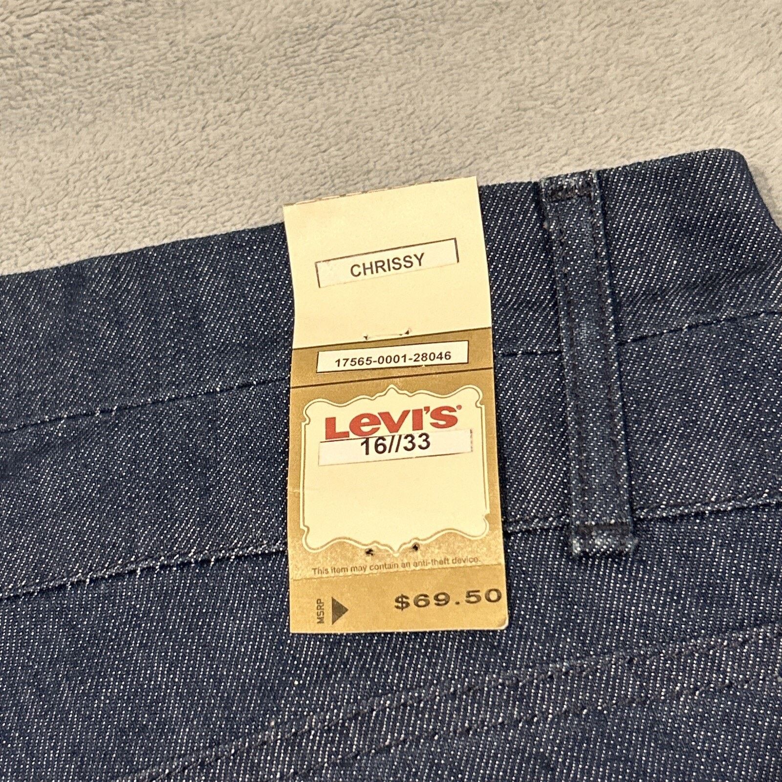 Levi's Levis Shorts WomenS Sz 16 38X4 SAMPLE Deadstock Y2K Chrissy Size US 38 / EU 54 - 3 Thumbnail
