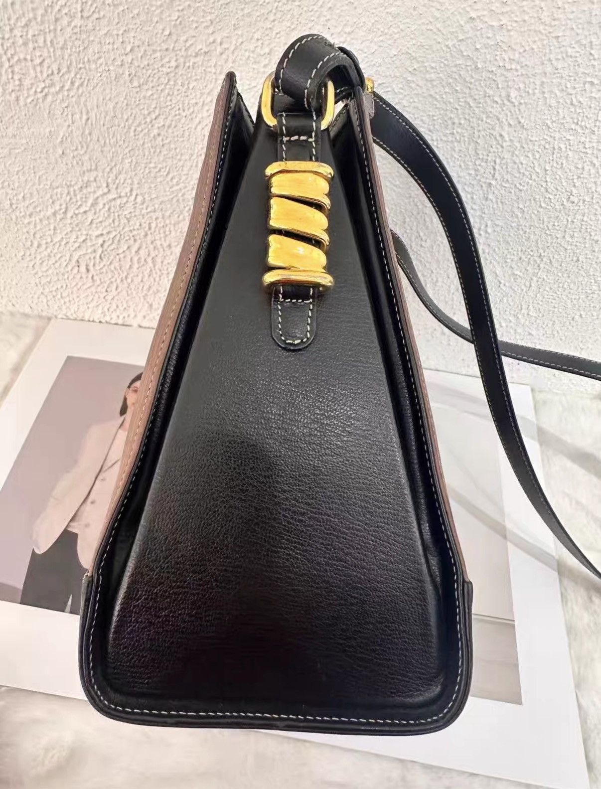 Loewe Loewe black and brown crossbody bag J38 Size ONE SIZE - 4 Thumbnail