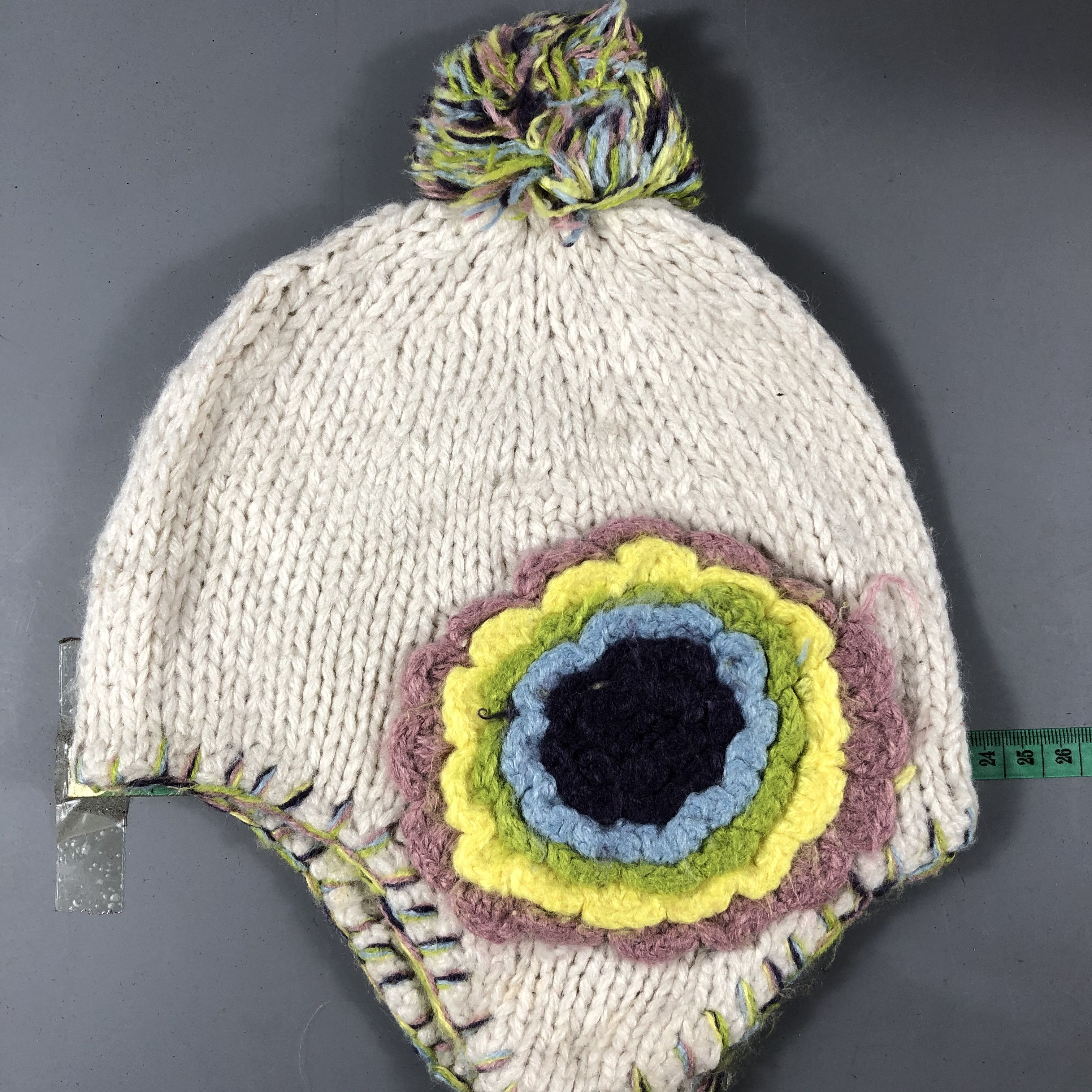 Japanese Brand Auarelia Kobe Earflap Beanie Knit Snowcap Hat Size ONE SIZE - 3 Thumbnail