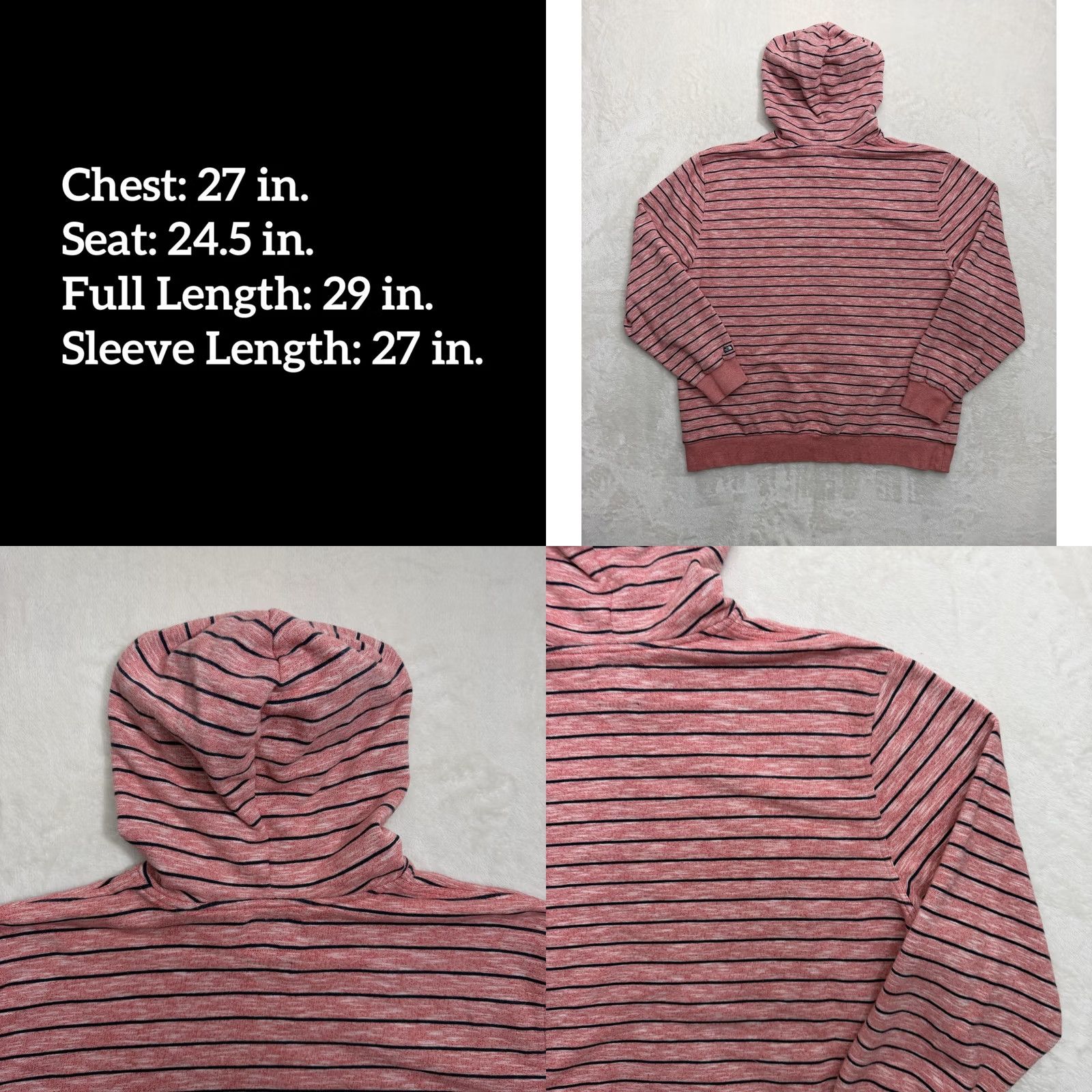The North Face The North Face Hoodie Jacket Mens 2XL Red Striped Full Zip Knit Cotton Blend Size US XXL / EU 58 / 5 - 8 Thumbnail