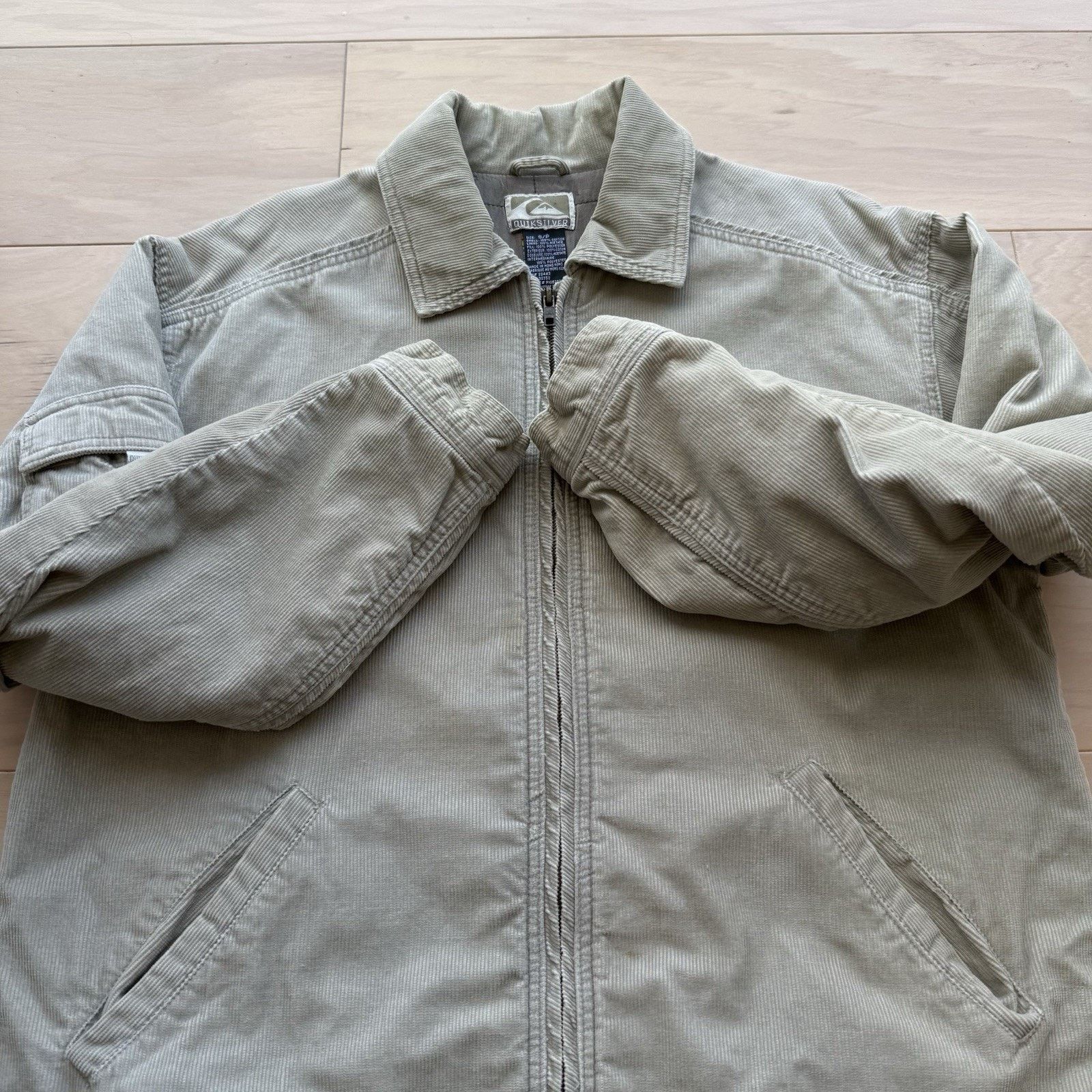 Quiksilver Vintage Quiksilver Jacket Small Gray Khaki Workwear Size US S / EU 44-46 / 1 - 5 Thumbnail