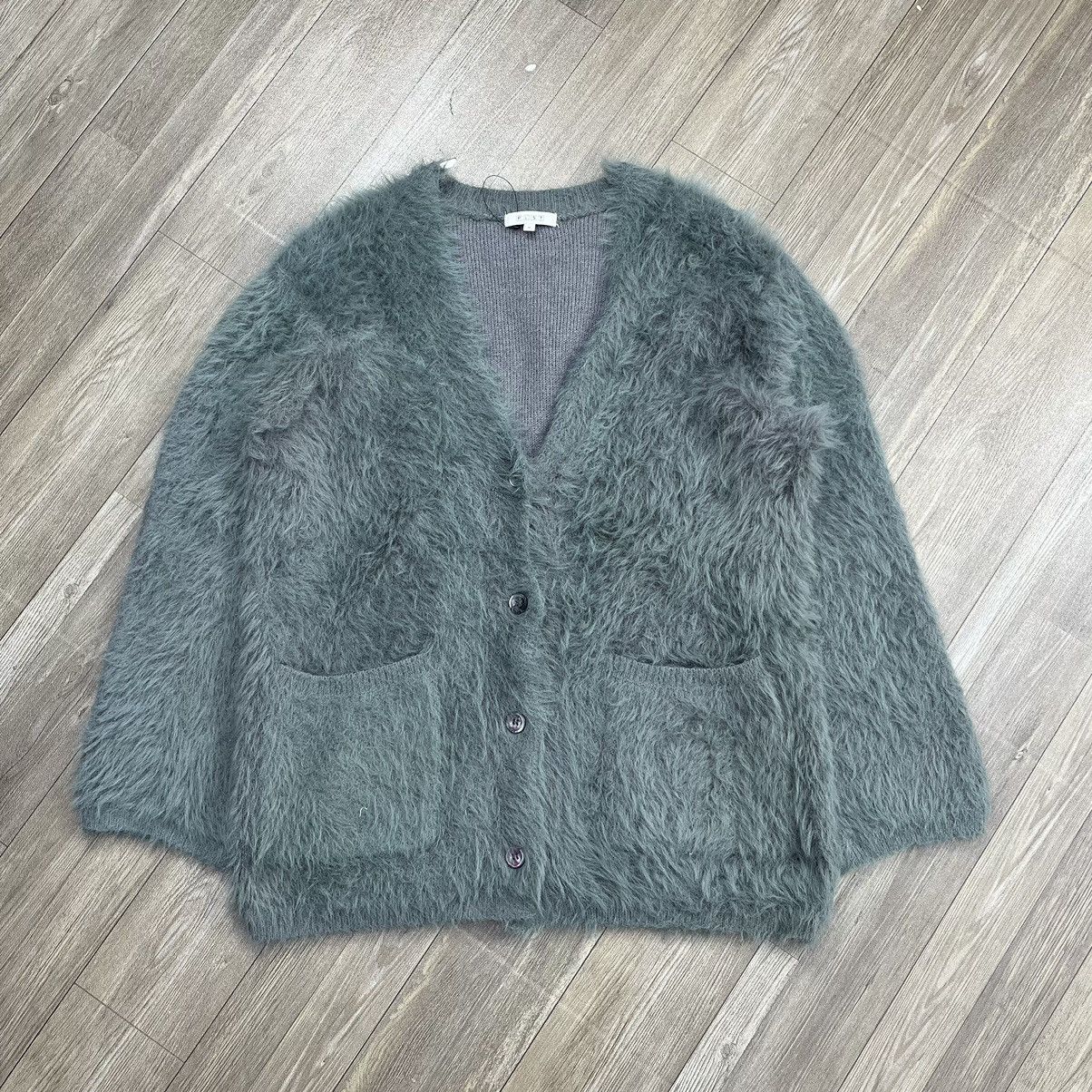 Issey Miyake Designer PLST Issey Miyake Faux Fur Fuzzi Cardigan Jacket Size US M / EU 48-50 / 2 - 1 Thumbnail