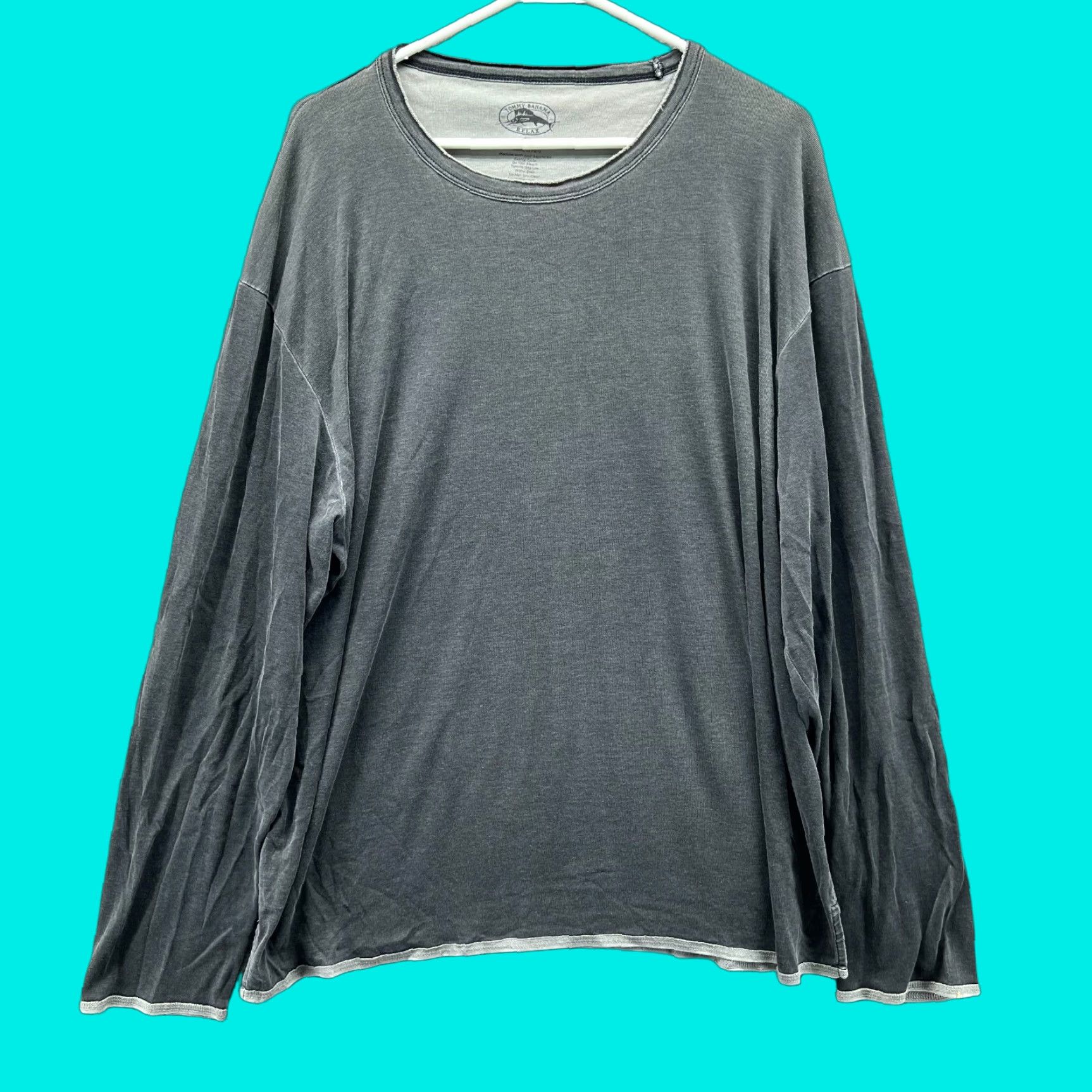 Tommy Bahama Tommy Bahama Sweater Mens XL Gray Relax Pima Cotton Fleece Crewneck - Knit Pullover, All Seasons, Logo, Regular, Shirt/Department: Men Size US XL / EU 56 / 4 - 1 Thumbnail