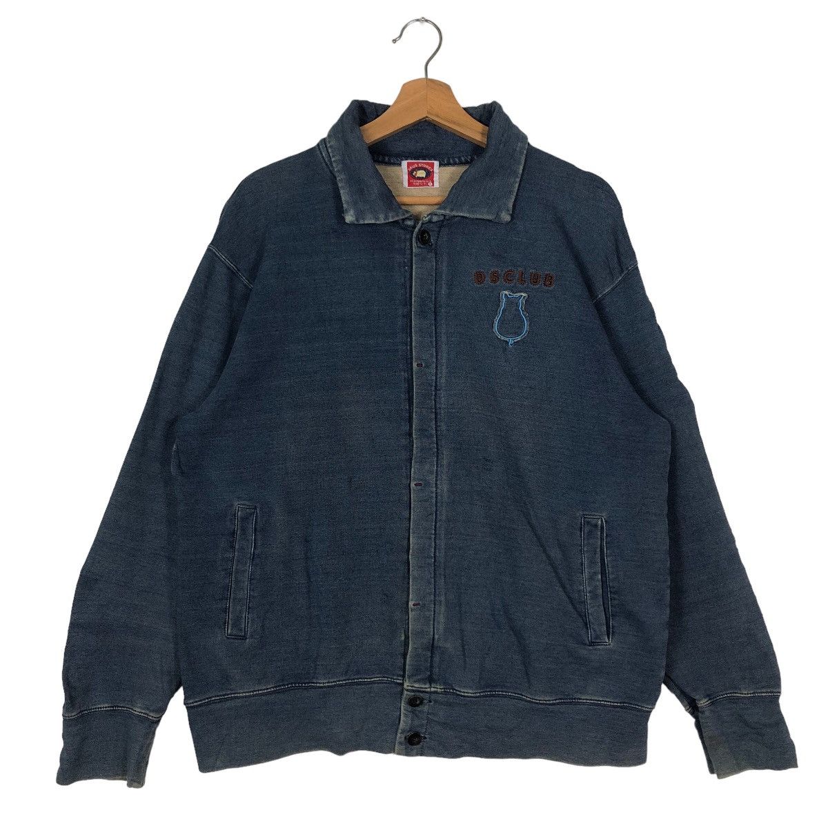 Hysteric Glamour 🔥90’s Biker Denim Jacket Drug Store’s Big Logo Racer Size US M / EU 48-50 / 2 - 1 Thumbnail