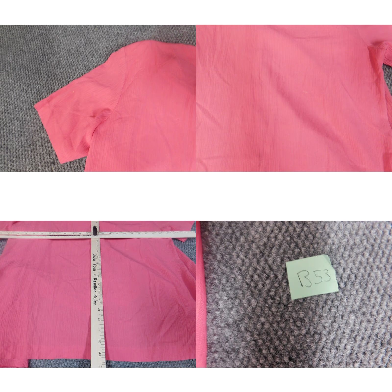Vintage Alfred Dunner Womens Button-Up Shirt 14 Pink Lined Casual Long Sleeve Collared Polyester Down Regular Fits Womens 14 Pink Button-Up Lined Casual Shirt Size XL / US 12-14 / IT 48-50 - 9 Thumbnail