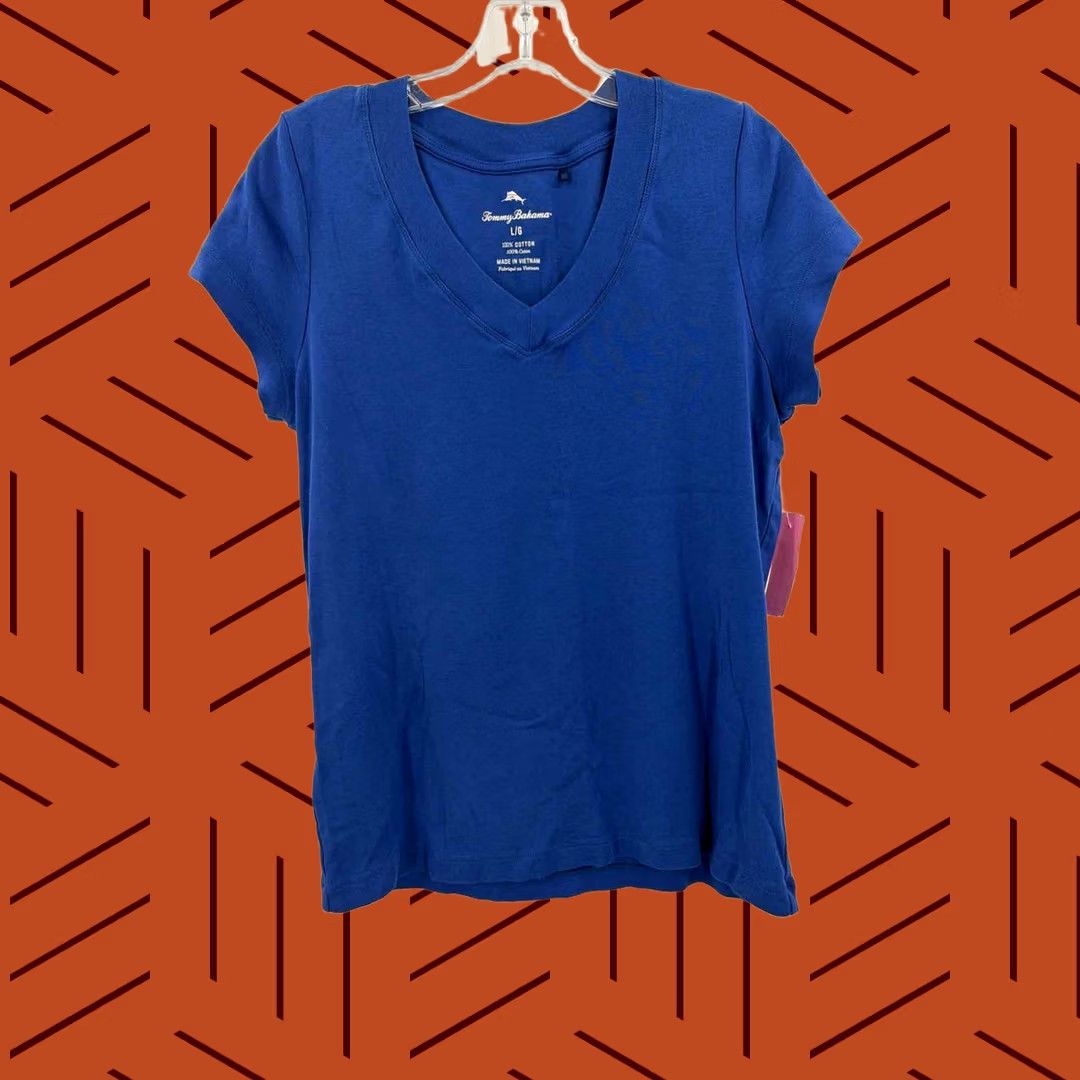 Tommy Bahama Tommy Bahama Blue Size Large T-shirt - Pre-Owned Size L / US 10 / IT 46 - 1 Thumbnail