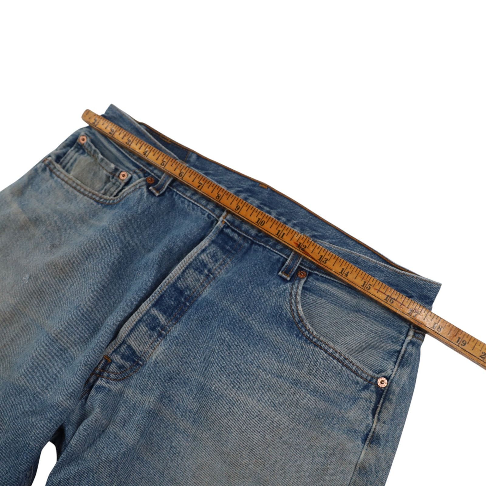 Levi's × Vintage Vintage Levis 501 USA Made Denim Jeans Size US 38 / EU 54 - 11 Thumbnail