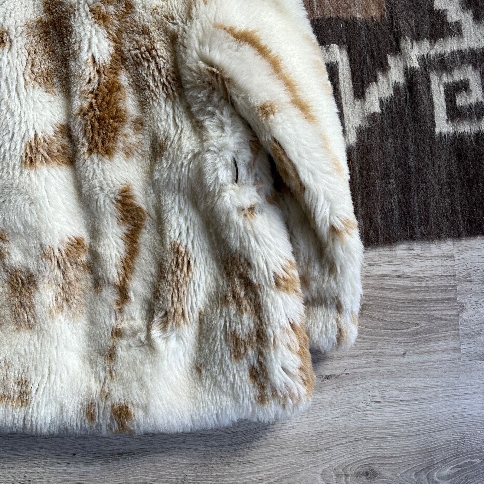 Vintage Charles Vogele Vintage Y2K Faux Fur Coat 8982AC Size L / US 10 / IT 46 - 9 Thumbnail