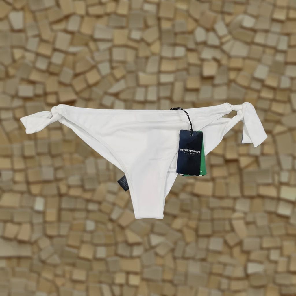 Emporio Armani Emporio Armani Womens Bikini Bottom White Large Size 36" / US 14 / IT 50 - 1 Thumbnail