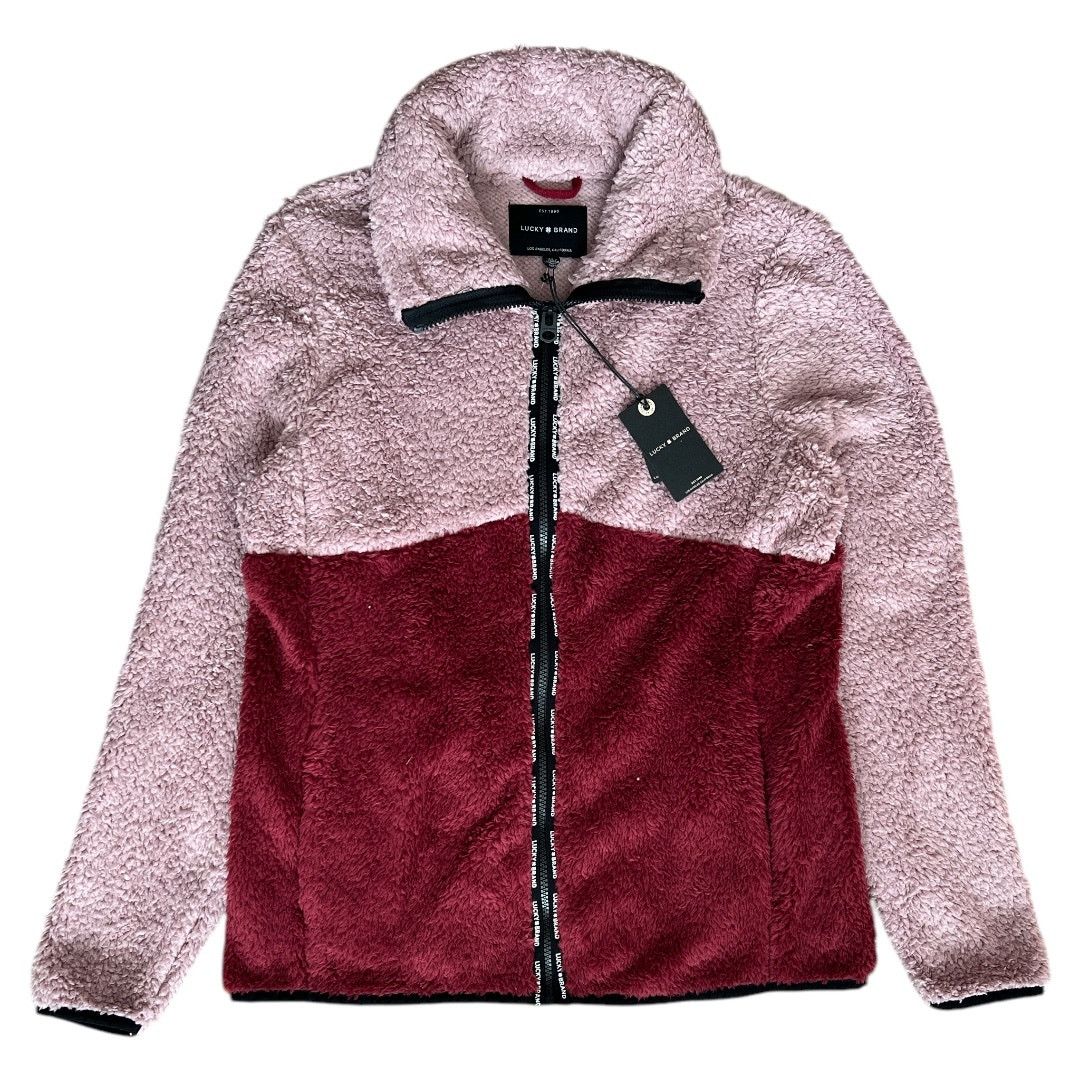 Lucky Brand Lucky Brand Wine/Muave Faux Shearling Jacket, M Size M / US 6-8 / IT 42-44 - 1 Thumbnail