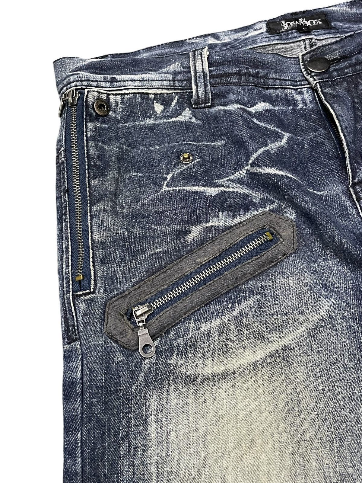 Hysteric Glamour × LOWBOX Lowbox Japan Claw Mark Whiskers Flared Jeans Size US 34 / EU 50 - 12 Thumbnail