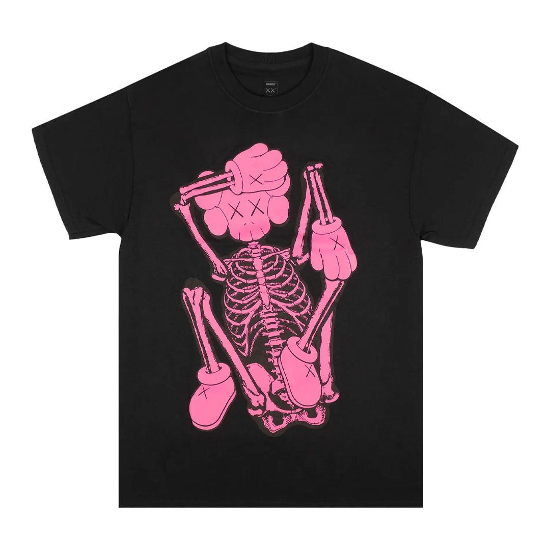 Kaws Skeleton New Fiction Bone Tee 'Black' Size XXL / US 16-18 / IT 52-54 - 1 Thumbnail
