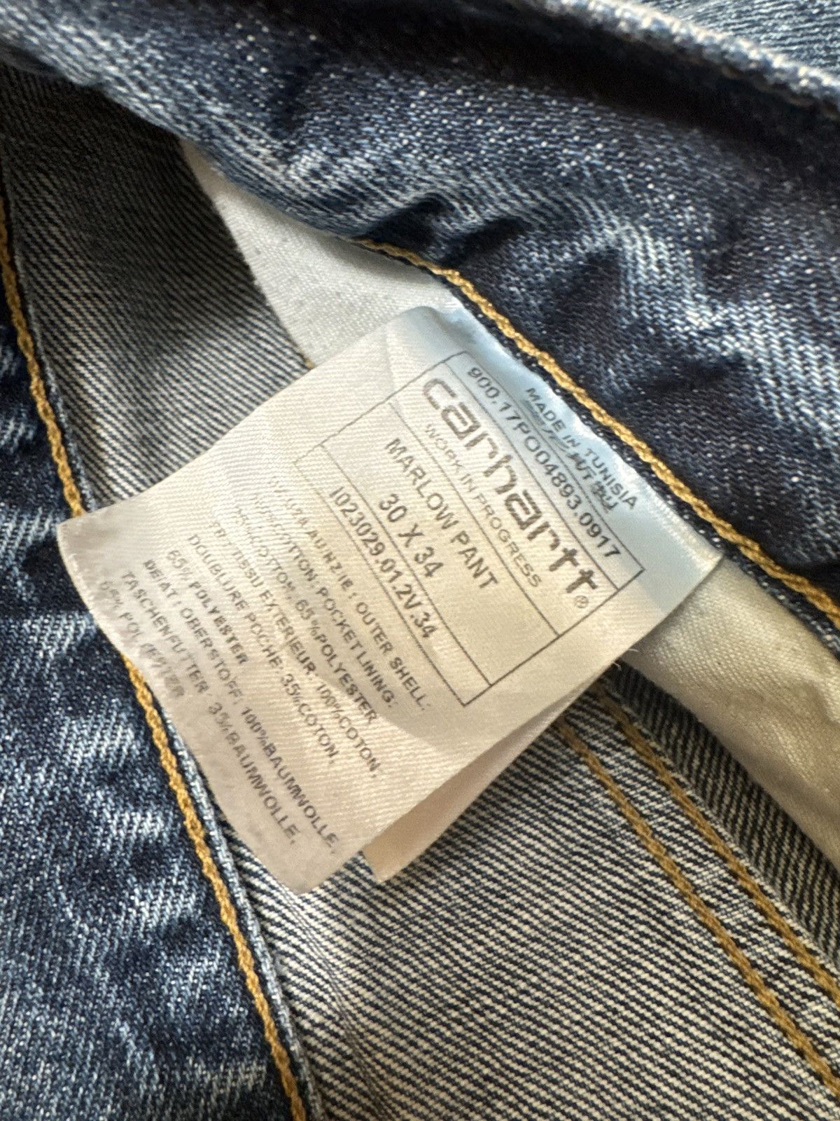 Carhartt Vintage Carhartt Jeans Marlow Denim Blue Pants 30x32 M Size US 32 / EU 48 - 14 Thumbnail