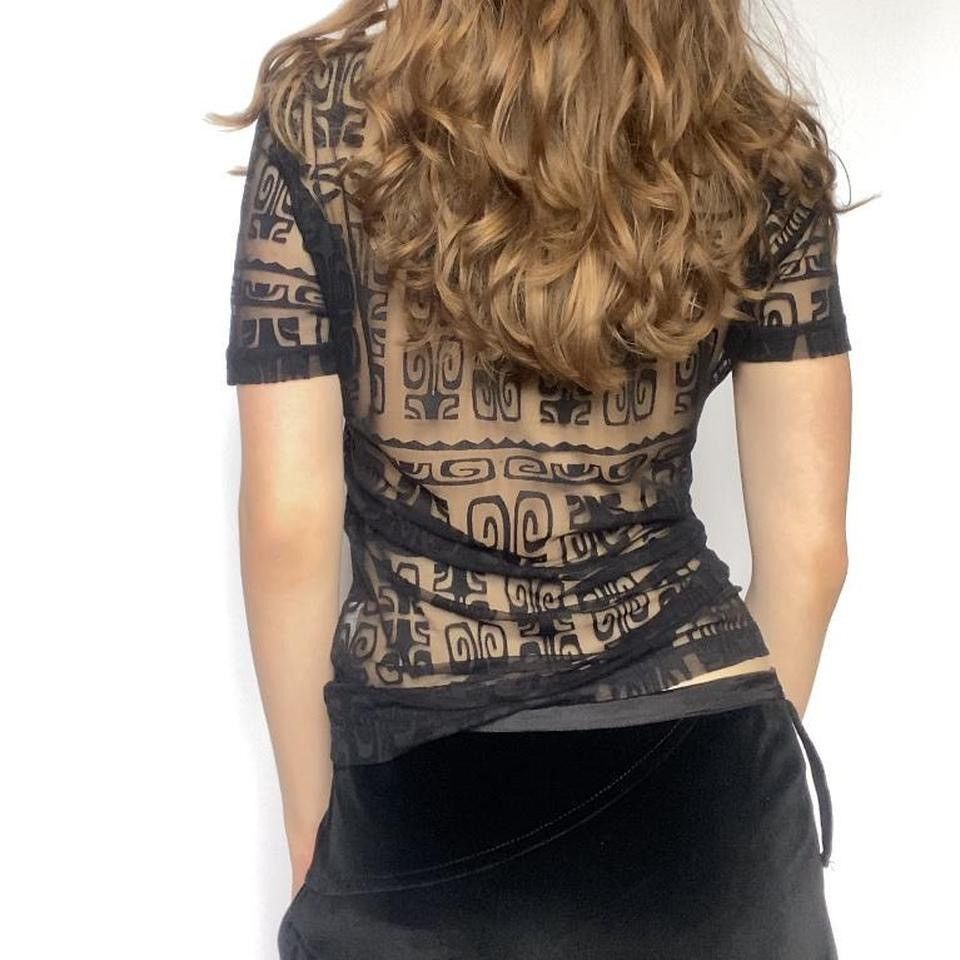 Givenchy givenchy vision line short sleeved mesh top Size S / US 4 / IT 40 - 8 Thumbnail