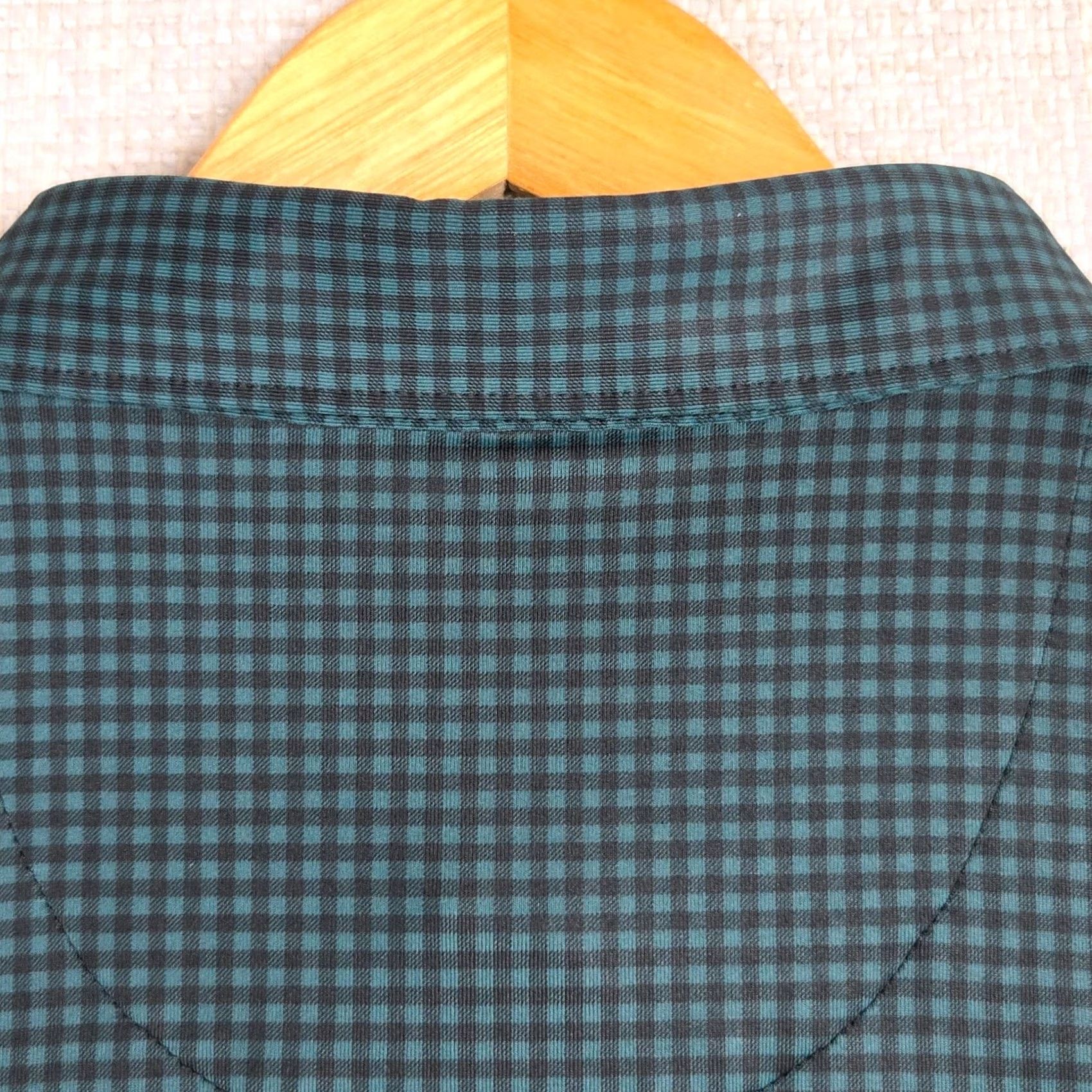Vintage Dunhill Polo Shirt Mens Green Check Short Sleeve Collared Lightweight Moisture Wicking UV Performance Golf Casual Shirt Size M Size US M / EU 48-50 / 2 - 7 Thumbnail