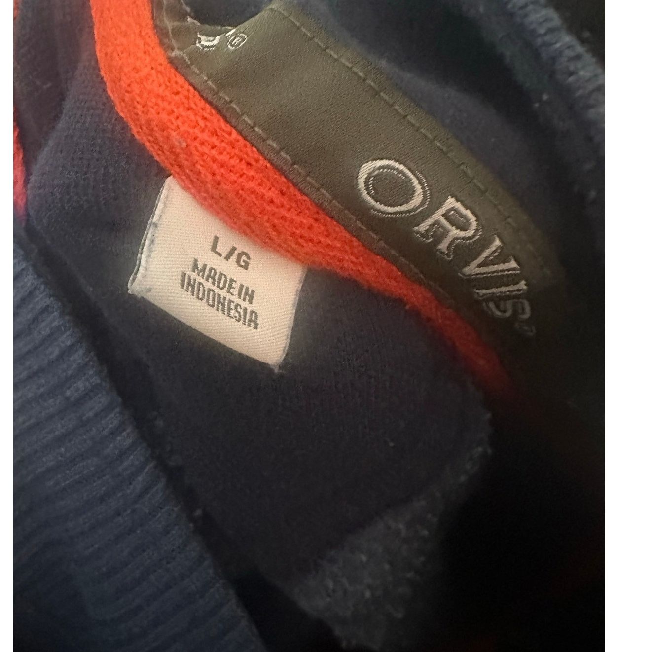 Orvis Orvis Men’s Signature 1/4 Zip Sweatshirt – Mottled Blue Size US L / EU 52-54 / 3 - 8 Thumbnail