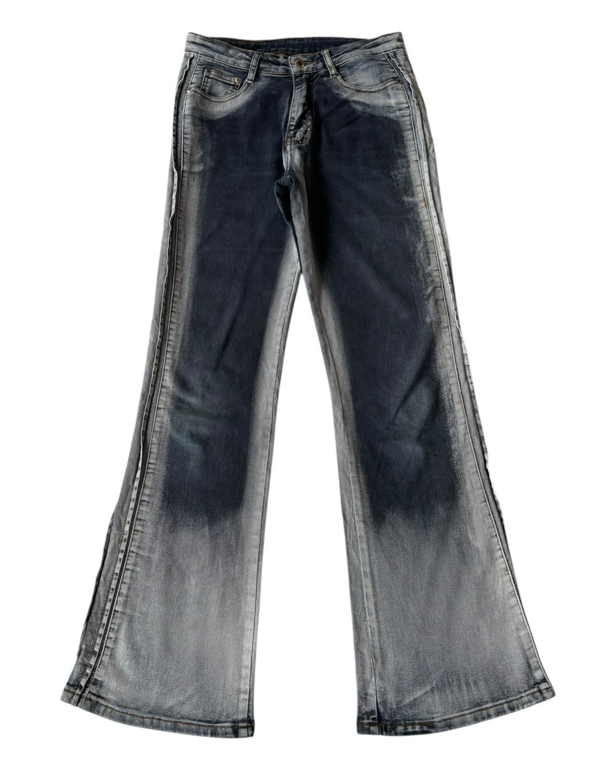 Tornado Mart 💥FLARE💥T&T FLARED JEANS BOOTCUT TWO TONE DENIM Size US 28 / EU 44 - 9 Thumbnail