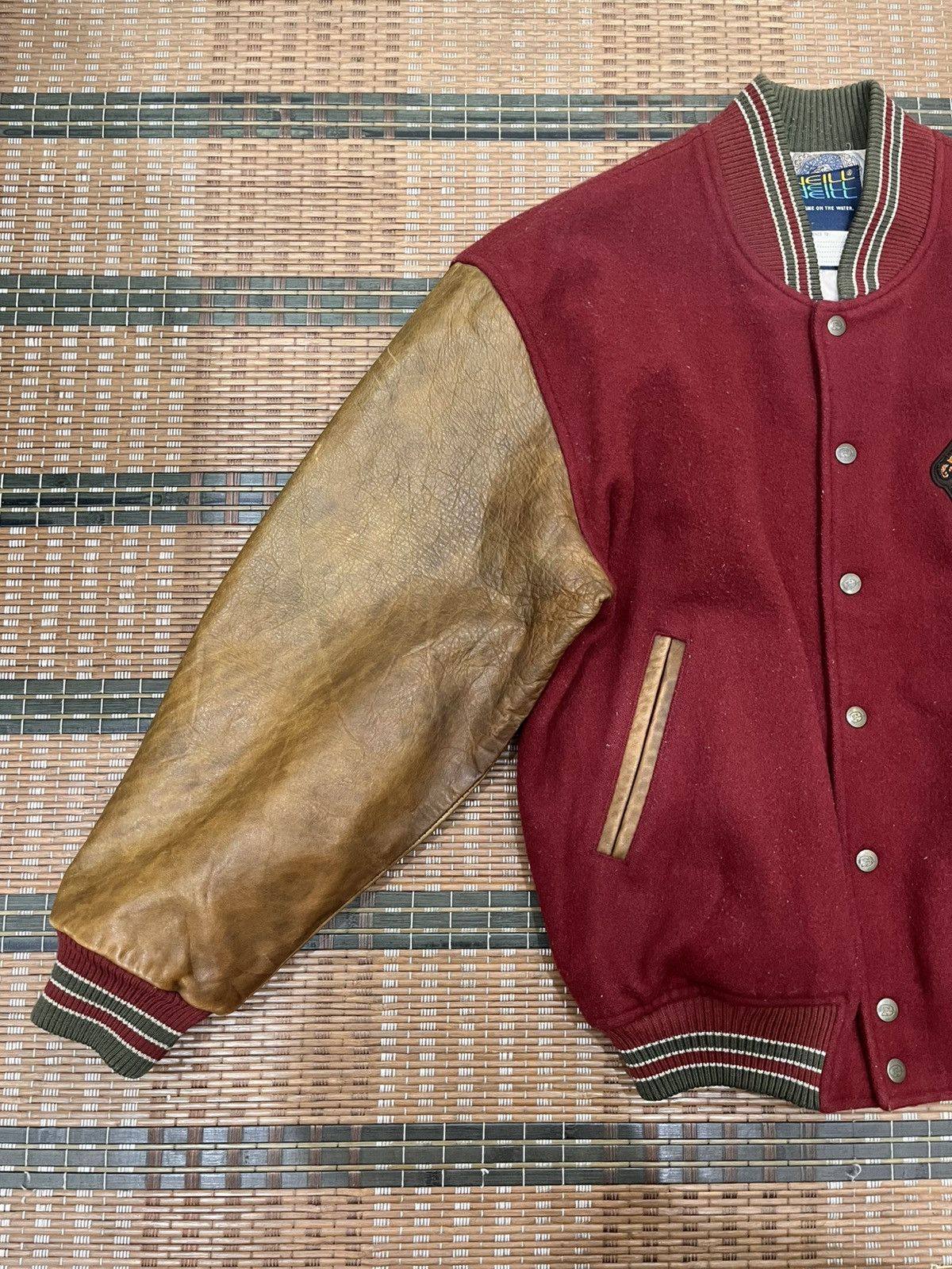O'Neill Vintage 90s O’Neill With Friendship Suede Varsity Jacket Size US L / EU 52-54 / 3 - 3 Thumbnail