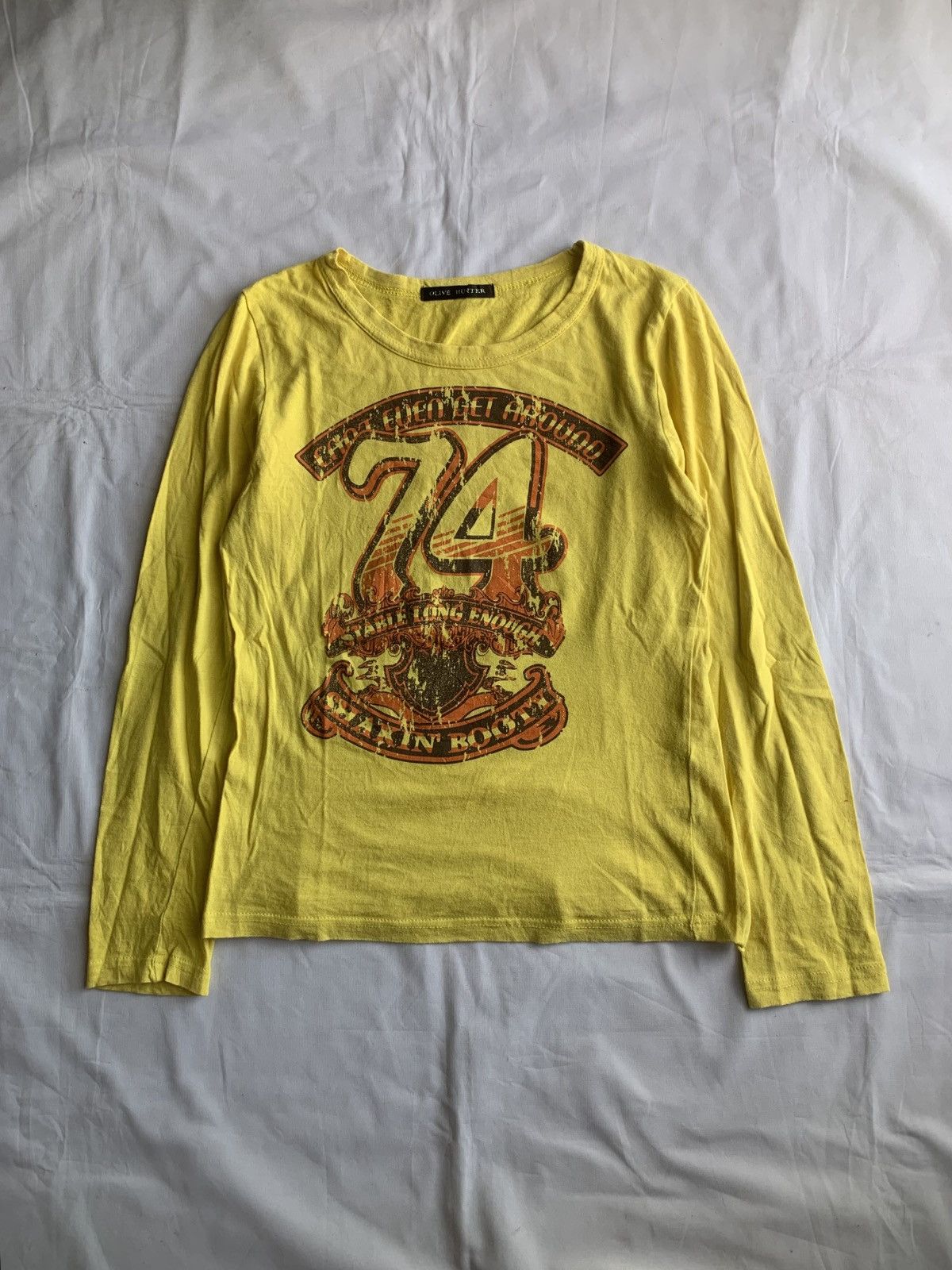 Andy Warhol × Hysteric Glamour Japanese Olive Hunter Poem Motorcycle Longsleeve Tee Size US M / EU 48-50 / 2 - 1 Thumbnail