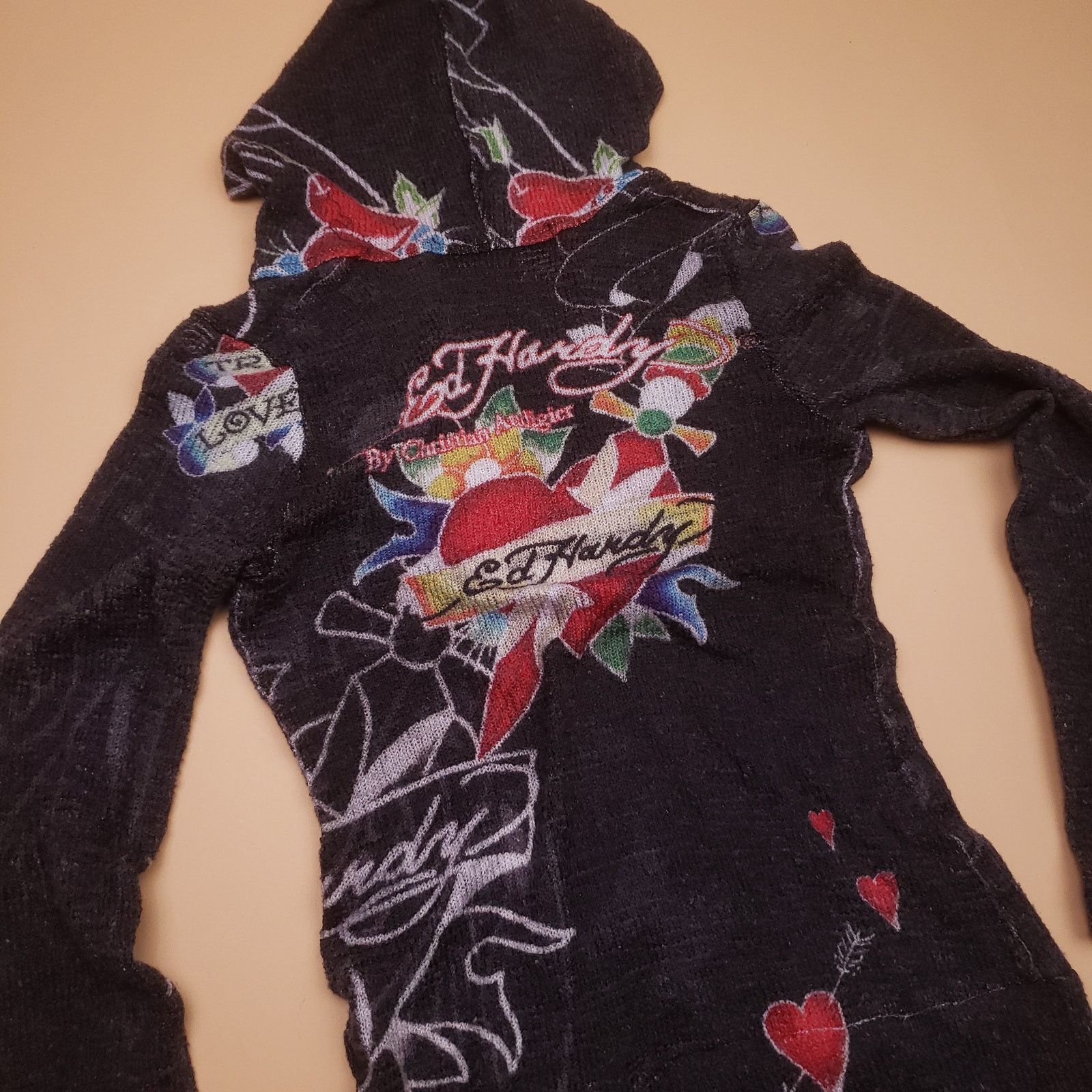 Ed Hardy Vtg Ed Hardy fitted pullover v-neck mini dress PETITE Size XS / US 0-2 / IT 36-38 - 10 Thumbnail