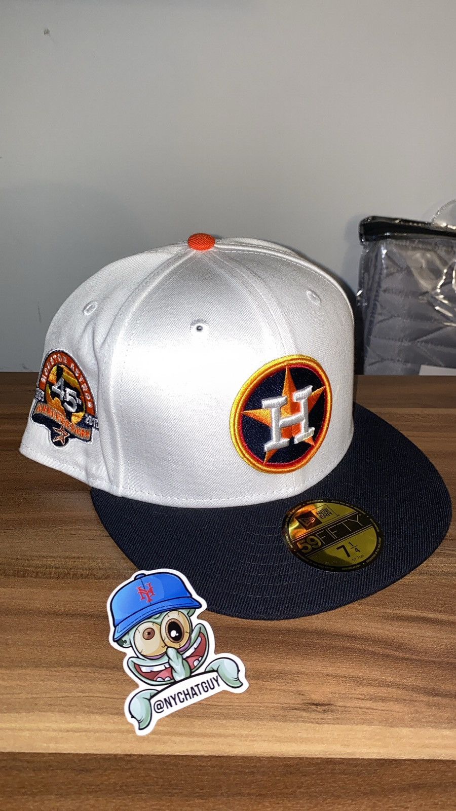 Houston Astros Hat 7 3/8 Travis Scott Brown Dome Pink UV New Era 59Fifty